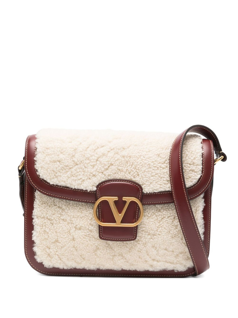shearling leather shoulder bag 1