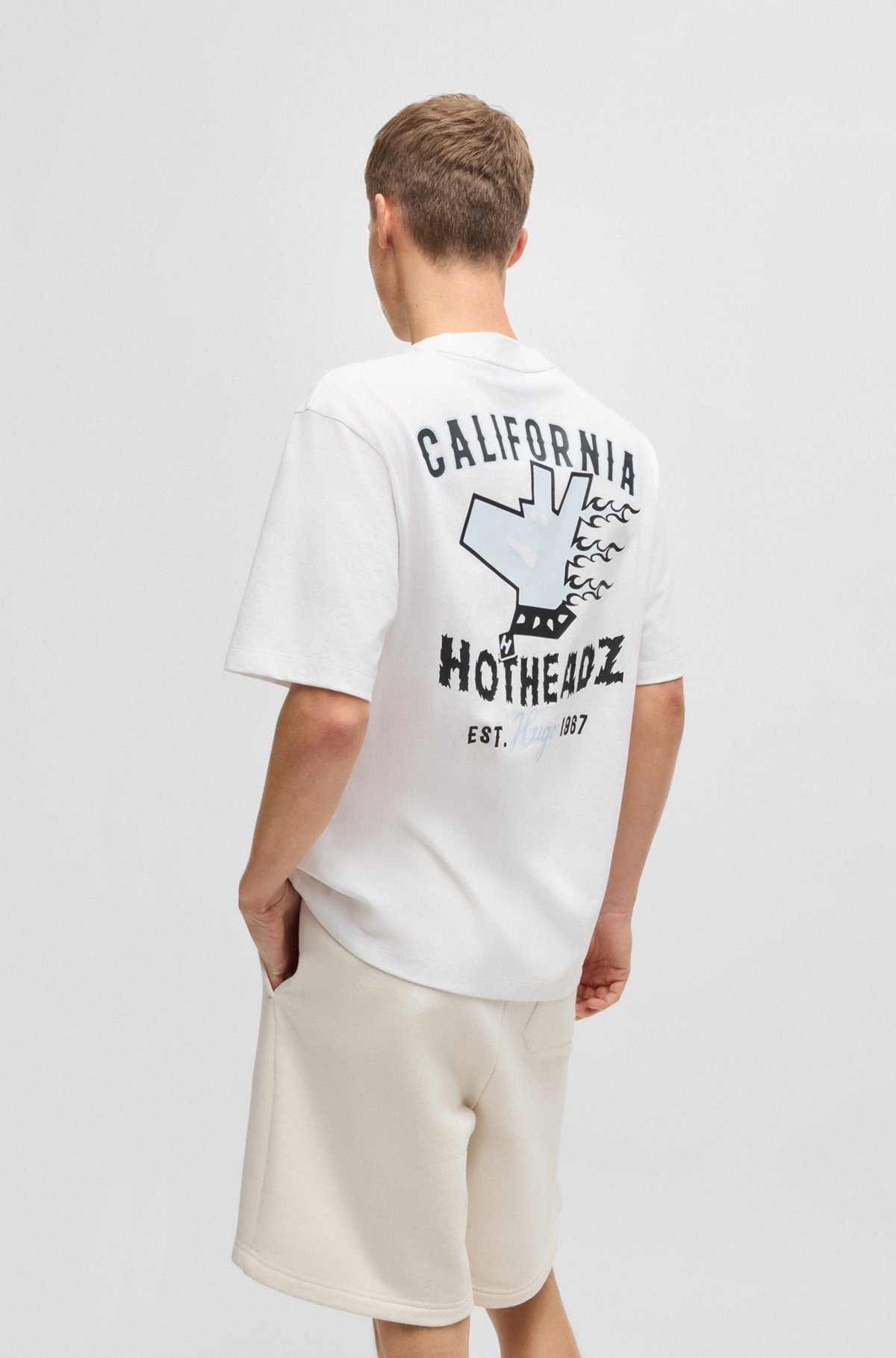COTTON-JERSEY T-SHIRT WITH GRAPHIC PRINTS - 5