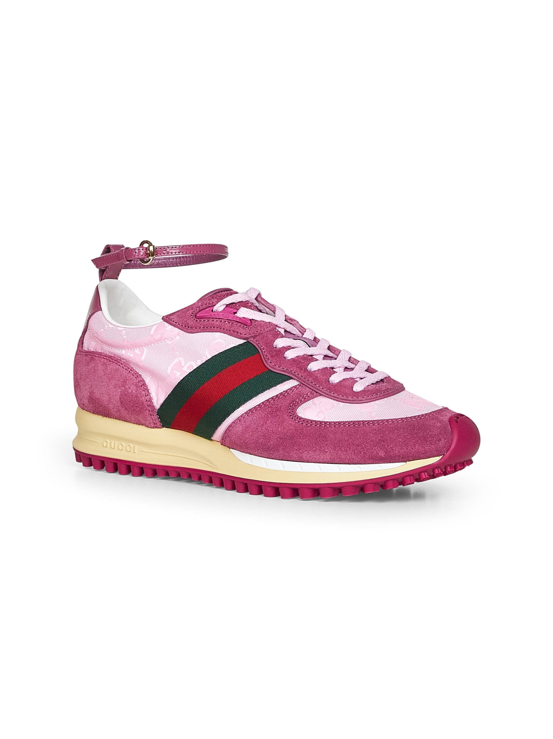Gucci Women Pink Gucci Re-Motion Sneakers - 2