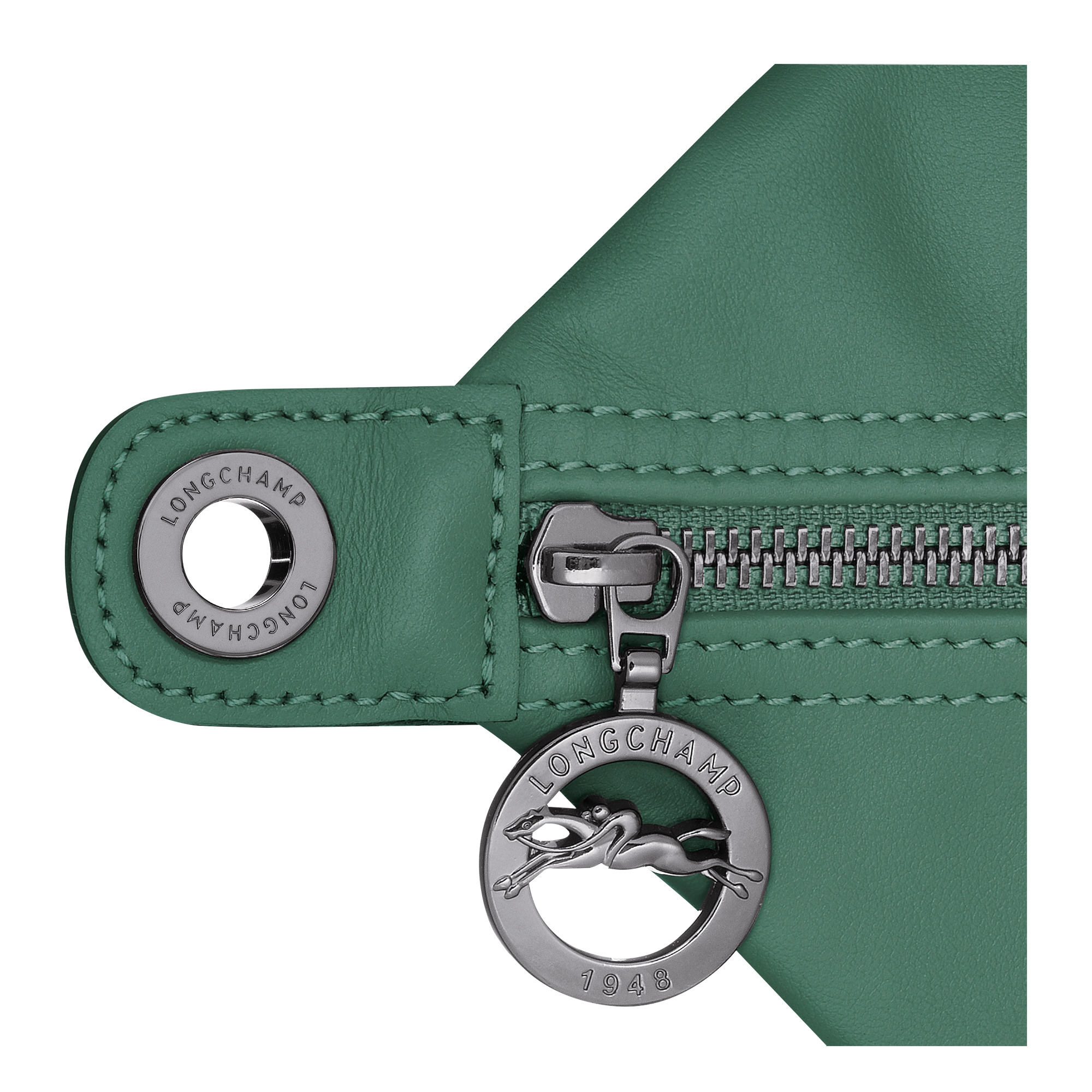 Le Pliage Xtra M Hobo bag Sage - Leather - 4