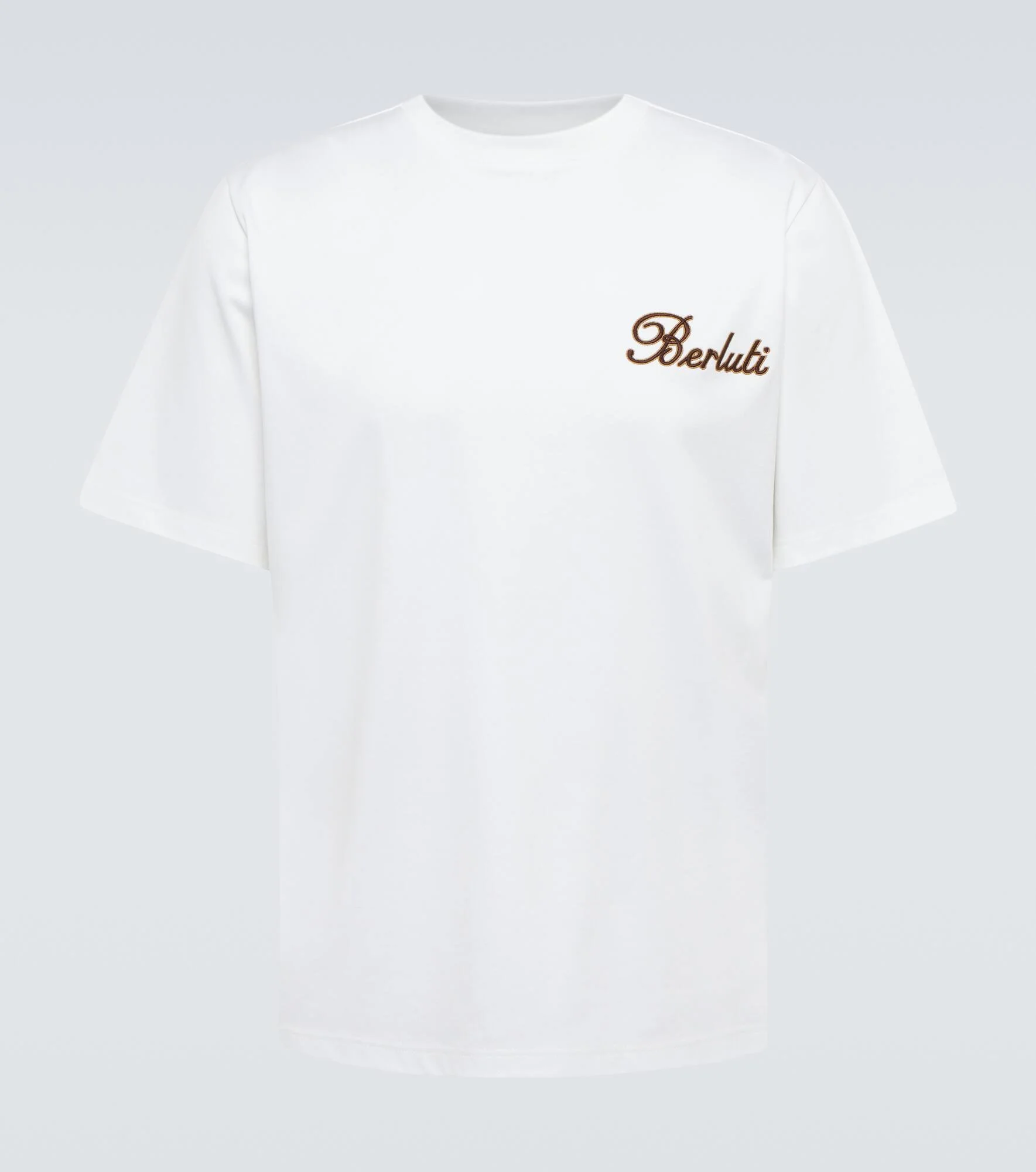 Embroidered cotton T-shirt - 1