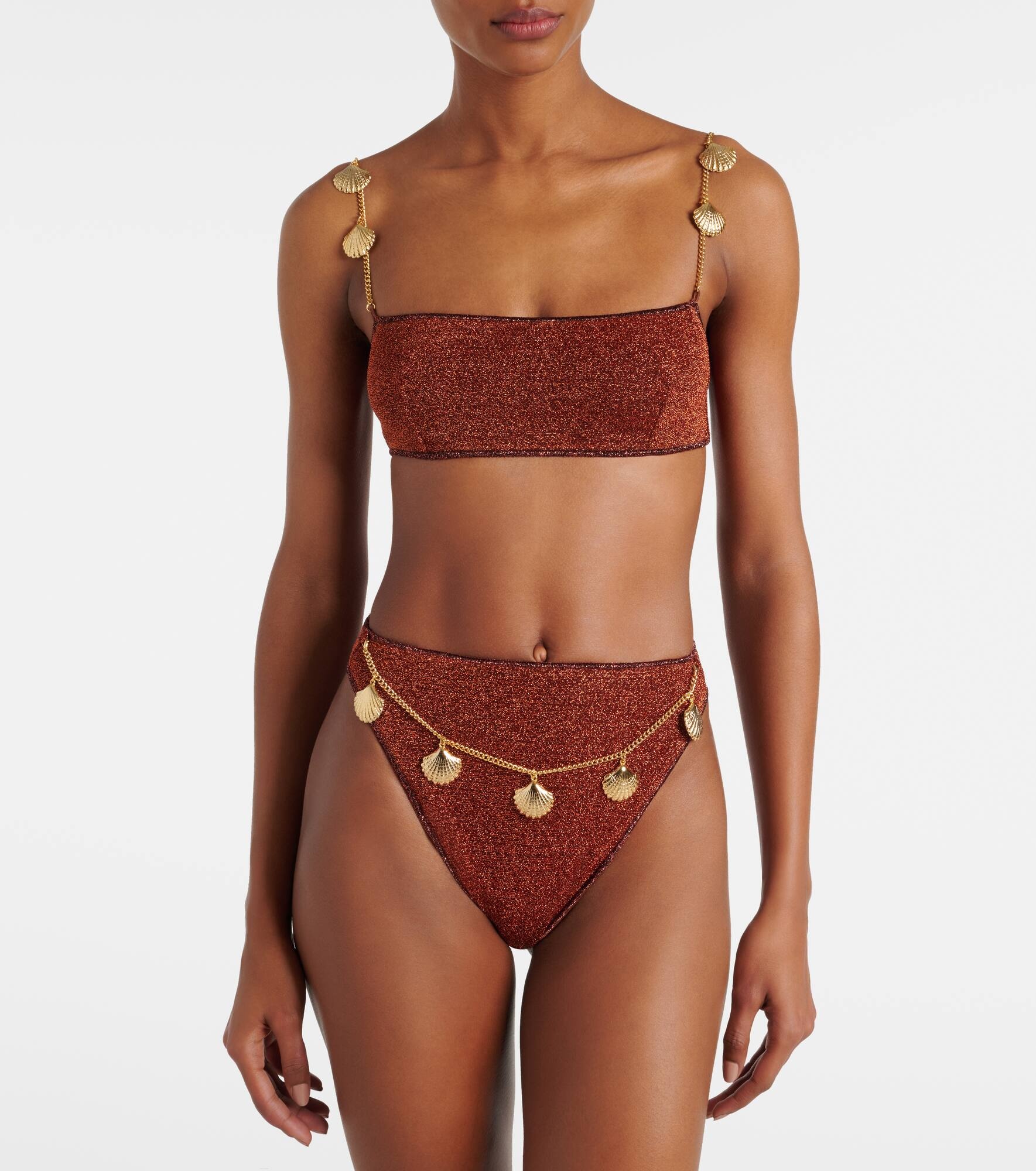 Lumière Shells embellished bikini - 2