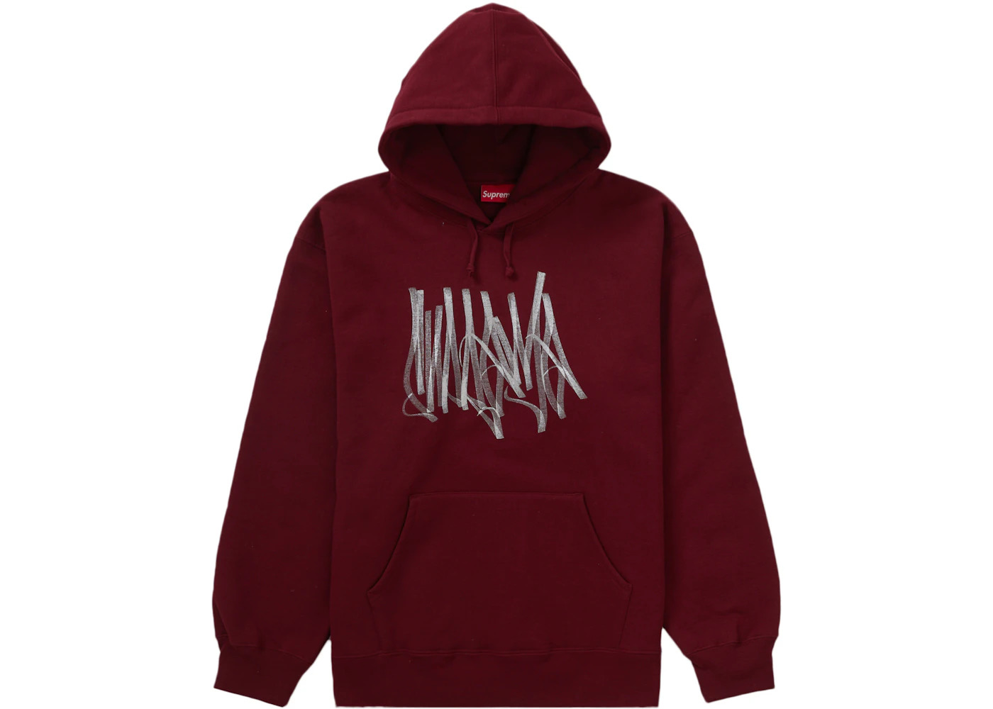 Supreme Tag Hooded Sweatshirt Cardinal - 1