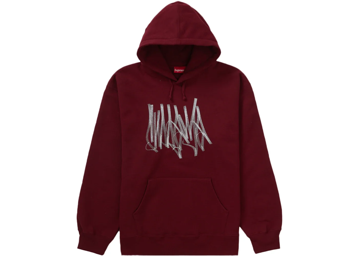 Supreme Tag Hooded Sweatshirt Cardinal - 1