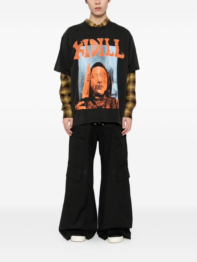KIDILL cracked-face T-shirt outlook