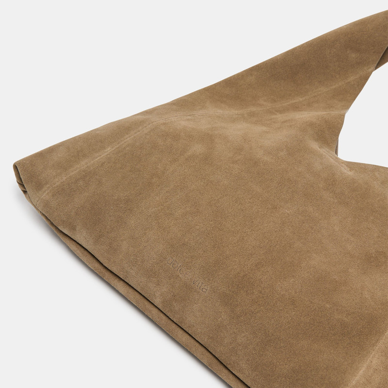 MARIE TOTE OLIVE SUEDE 5
