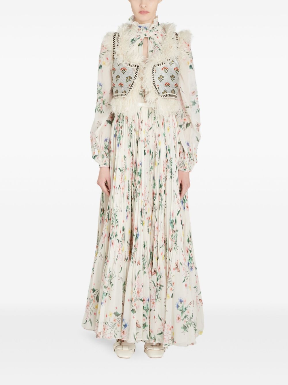 botanical draped dress - 2