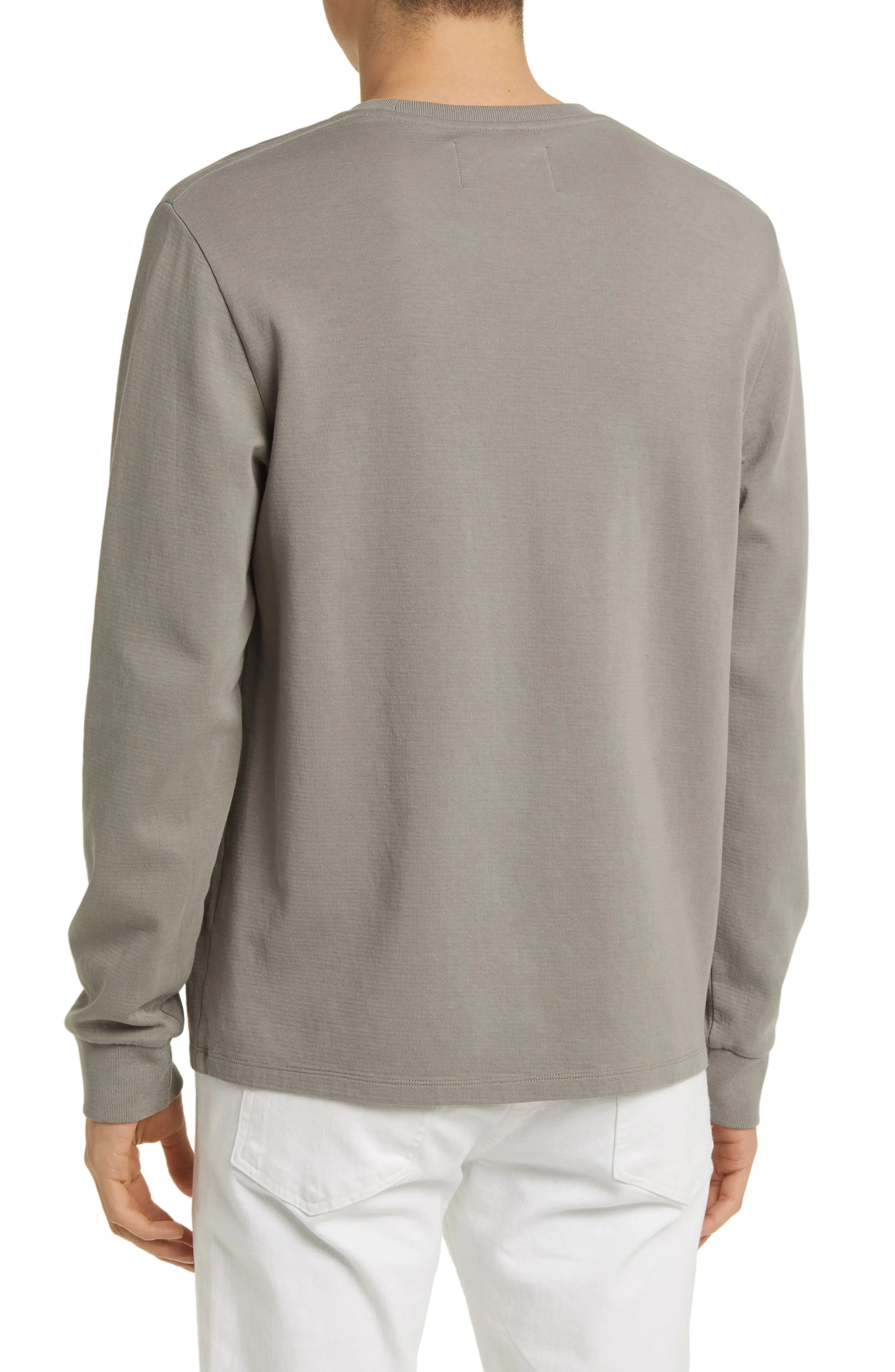 Duo Fold Long Sleeve Cotton T-Shirt - 2