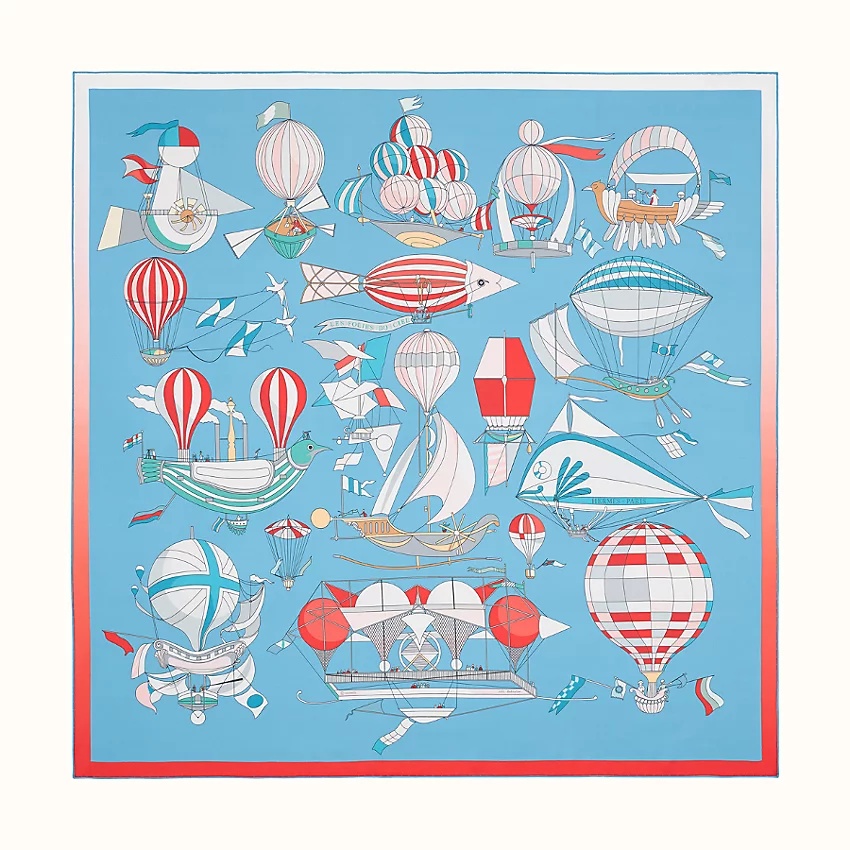 Les Folies du Ciel double face scarf 90 - 4