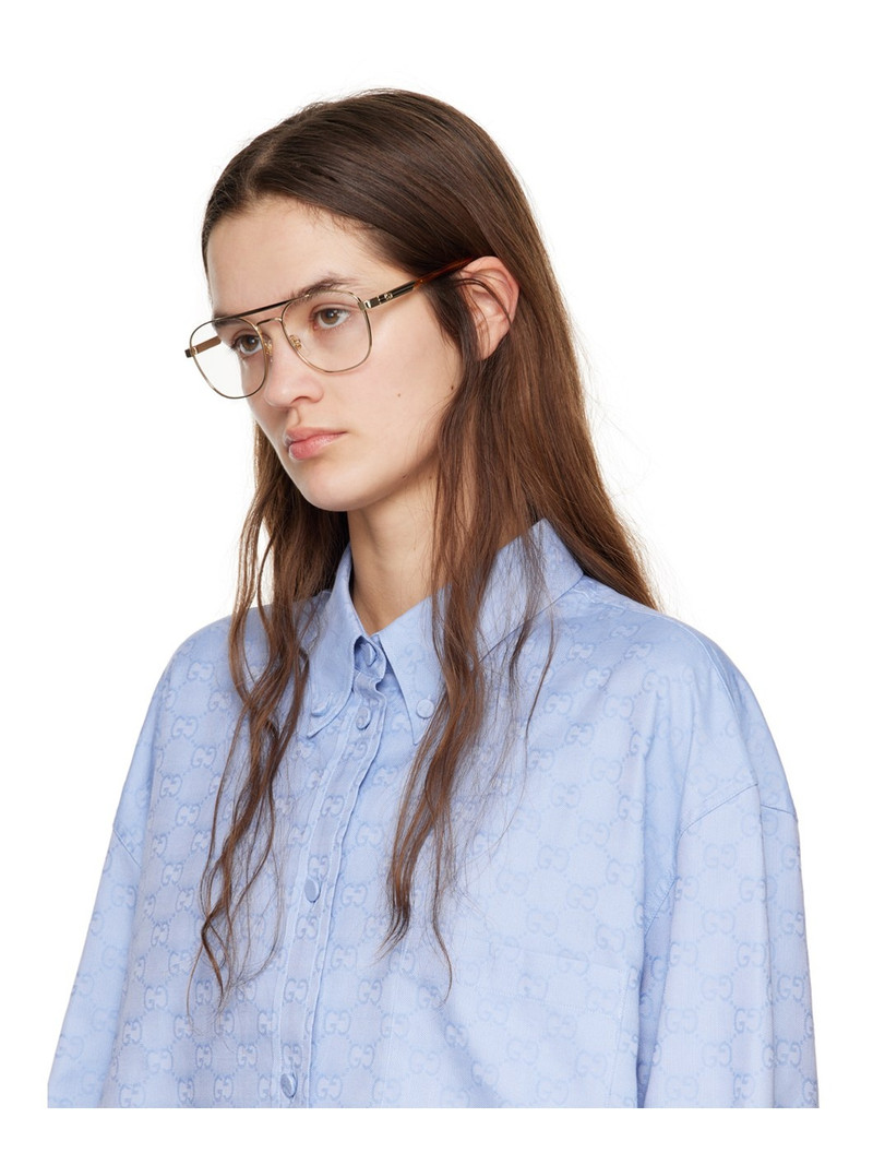Gold Aviator Glasses 4