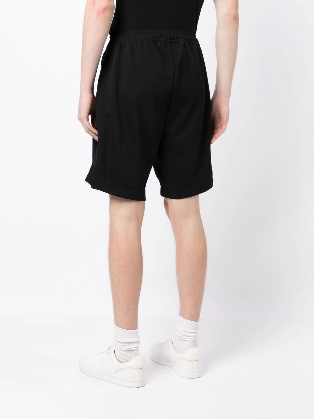 logo-embroidered drawstring shorts - 4