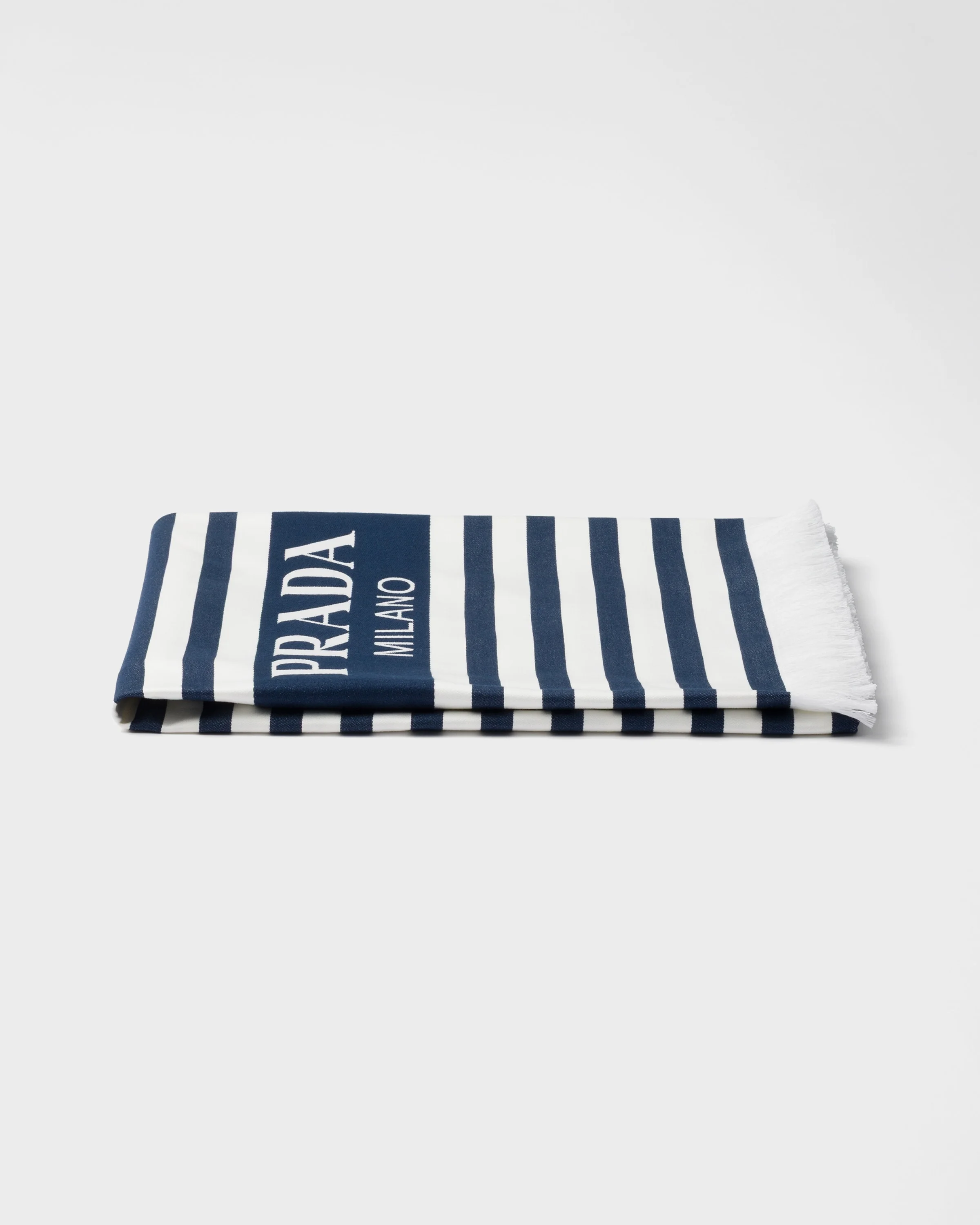 Striped cotton beach towel - 1