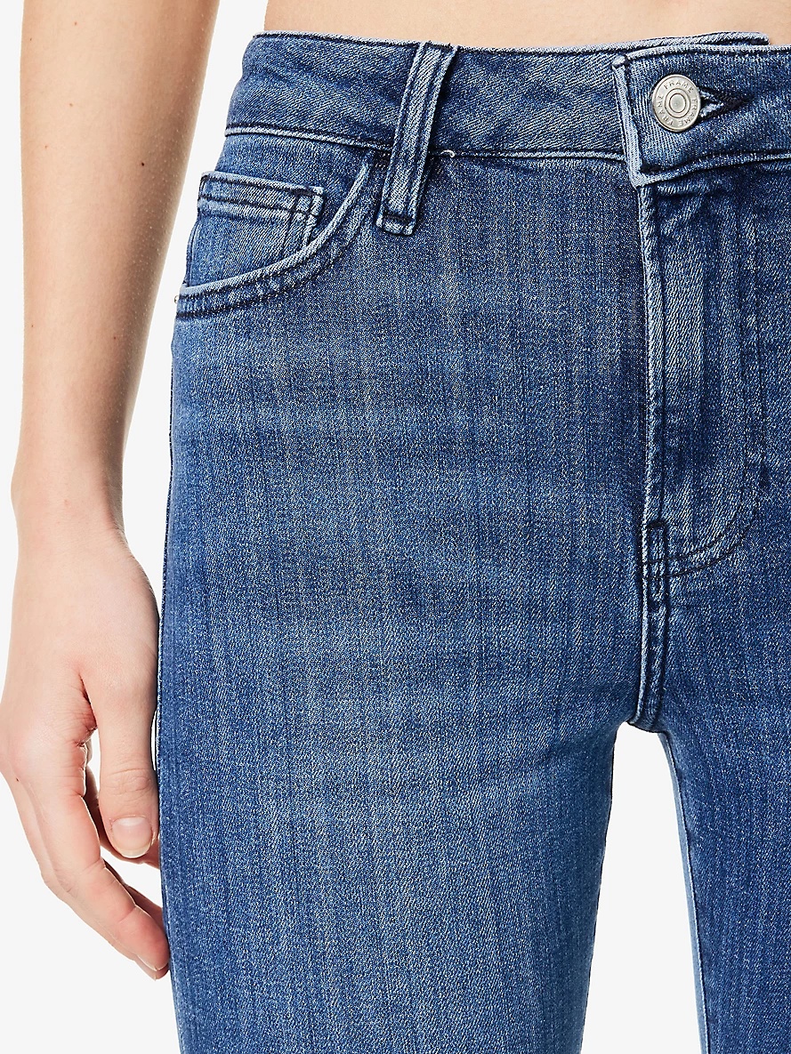 Le Crop Mini Boot flared-leg mid-rise stretch-denim jeans - 5
