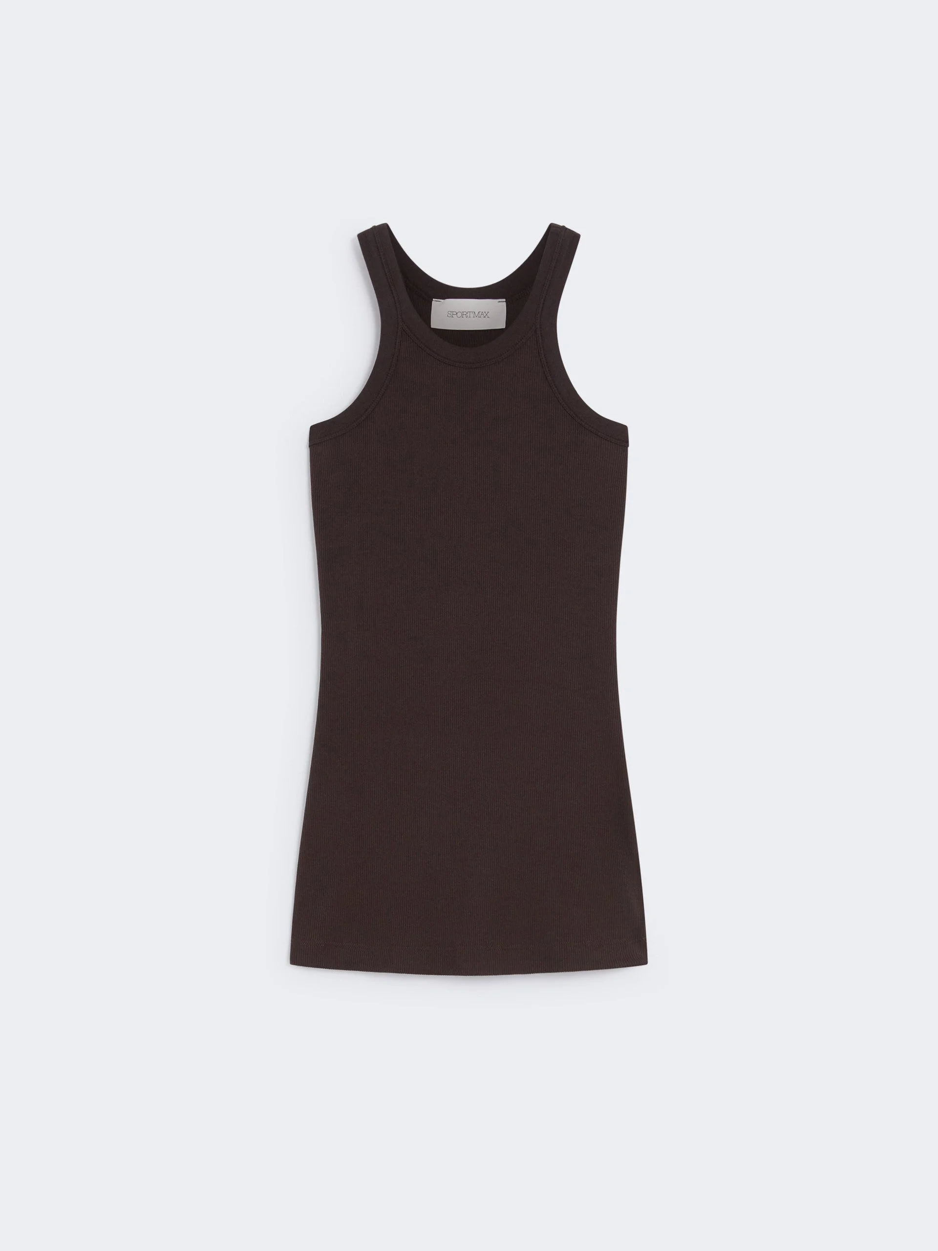 Max Mara Sportmax "caccia" Top Tank In Cotton And Silk - 1