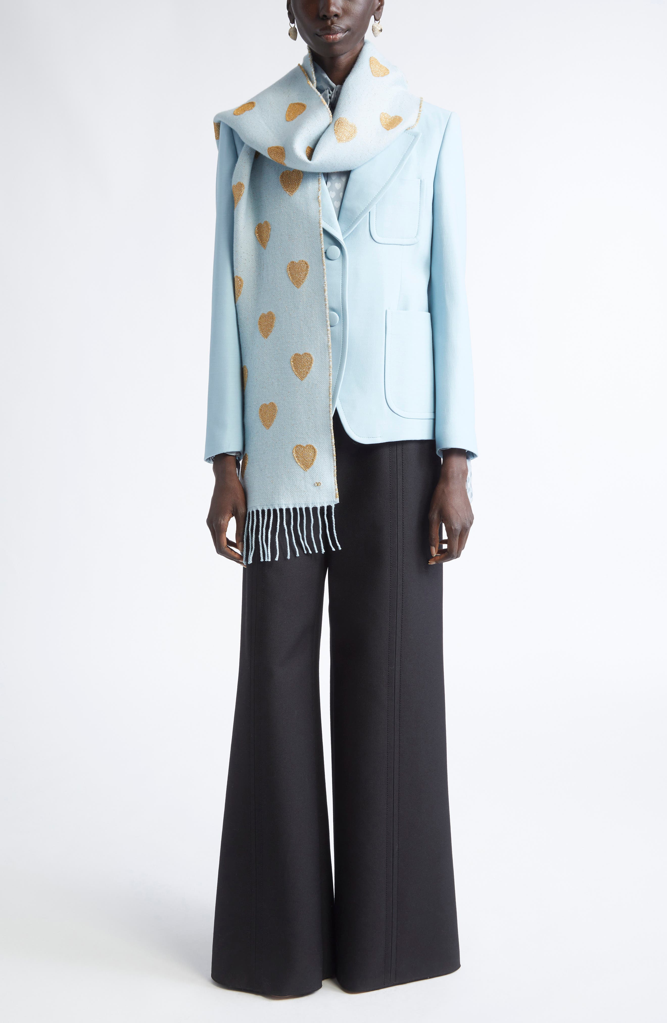 Valentino Garavani Solid Crepe Couture Sport Coat in Grey/Blue at Nordstrom - 2