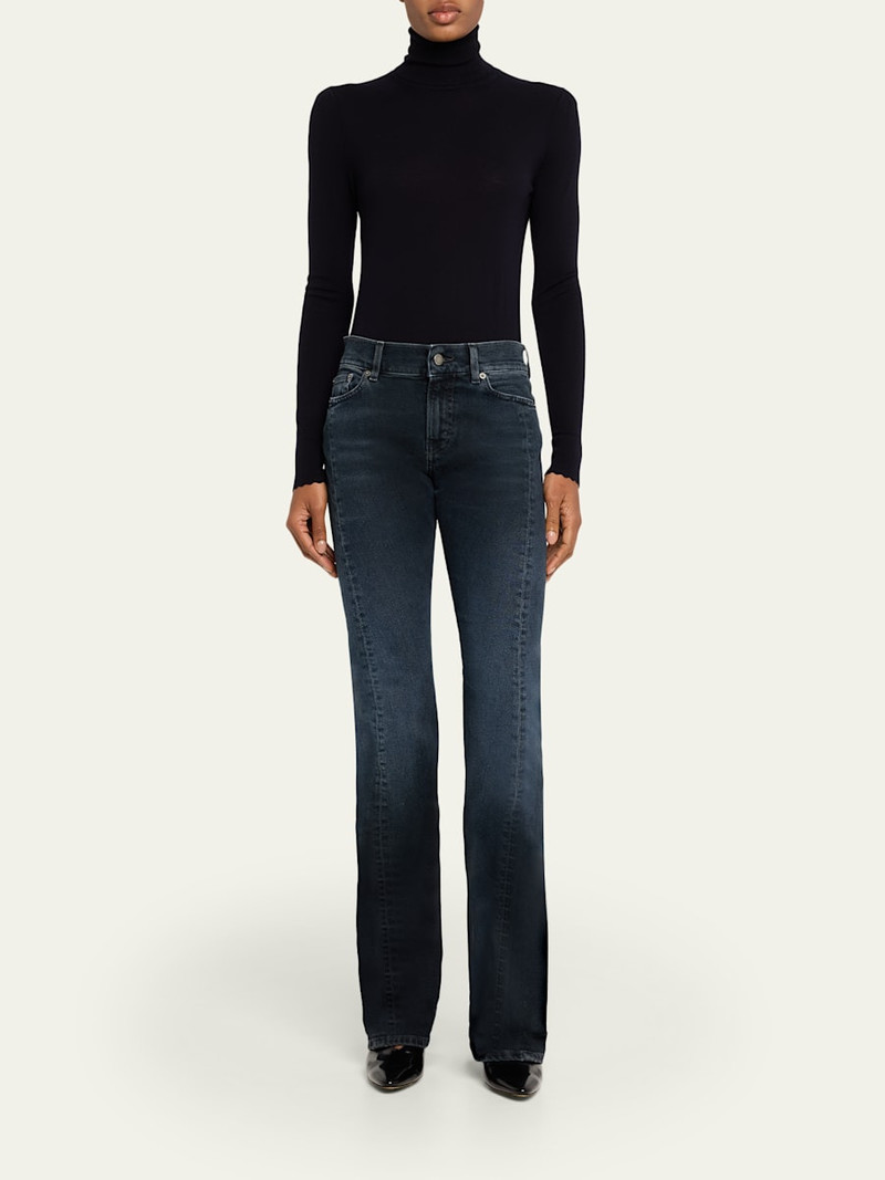 HAIKURE Gery Low-Rise Slim Flare Jeans outlook