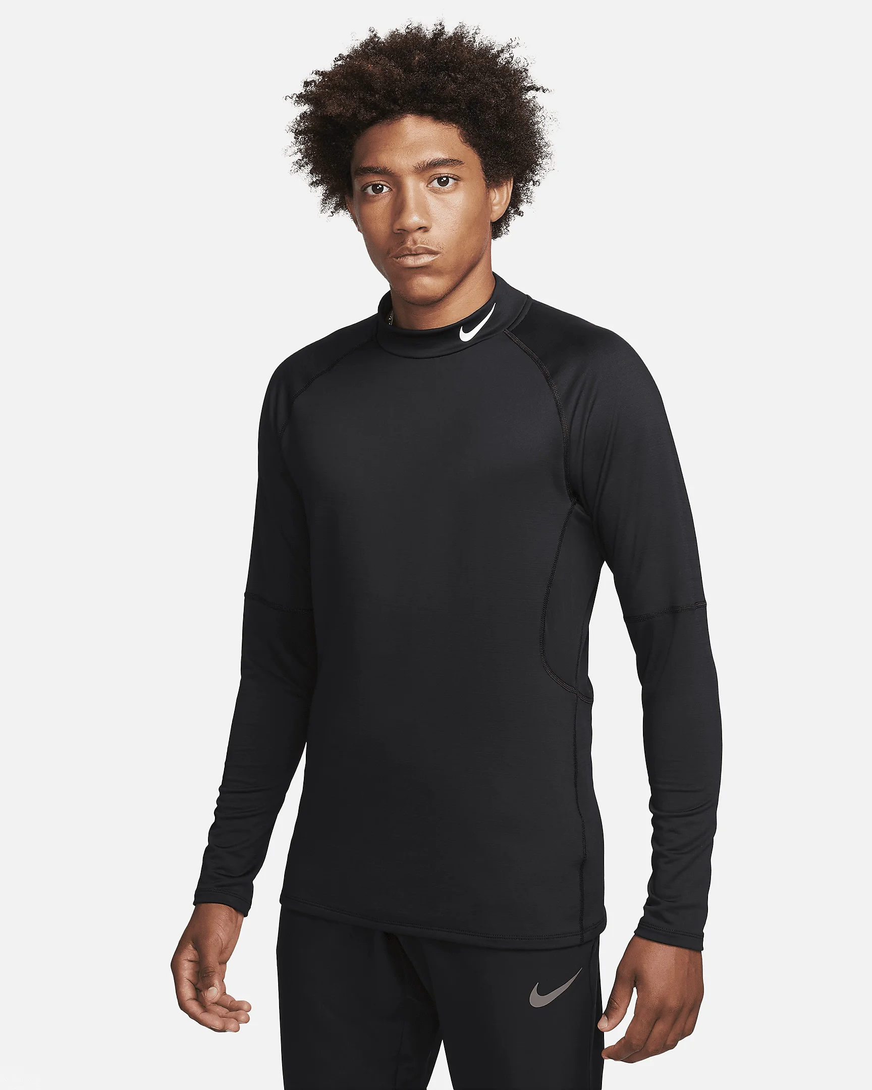 Nike Pro Men's Dri-FIT Warm Long-Sleeve Fitness Mock - 1