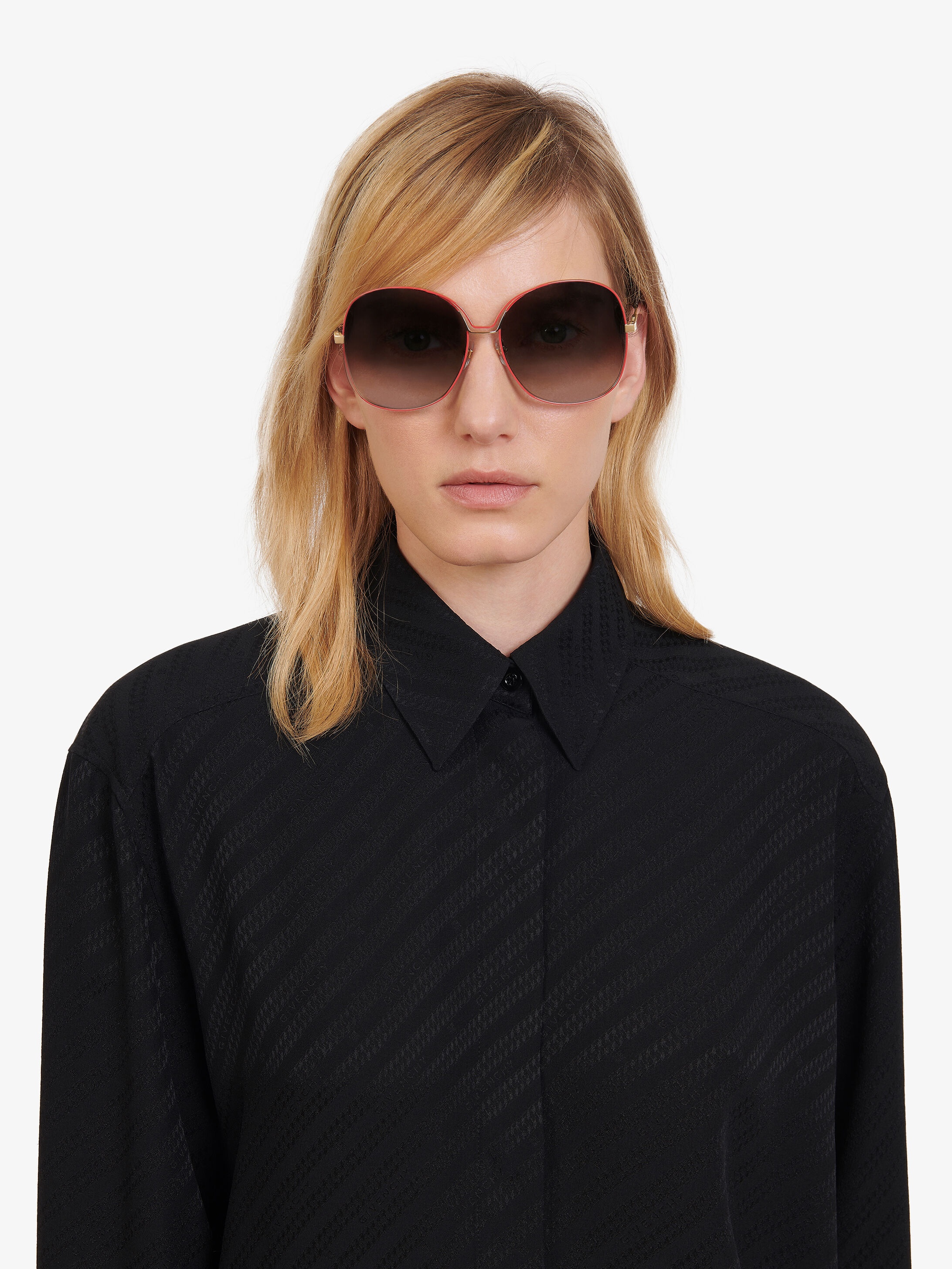 Two tone GV Bow sunglasses in metal - 2