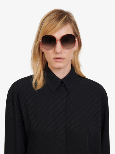 Givenchy Two tone GV Bow sunglasses in metal outlook