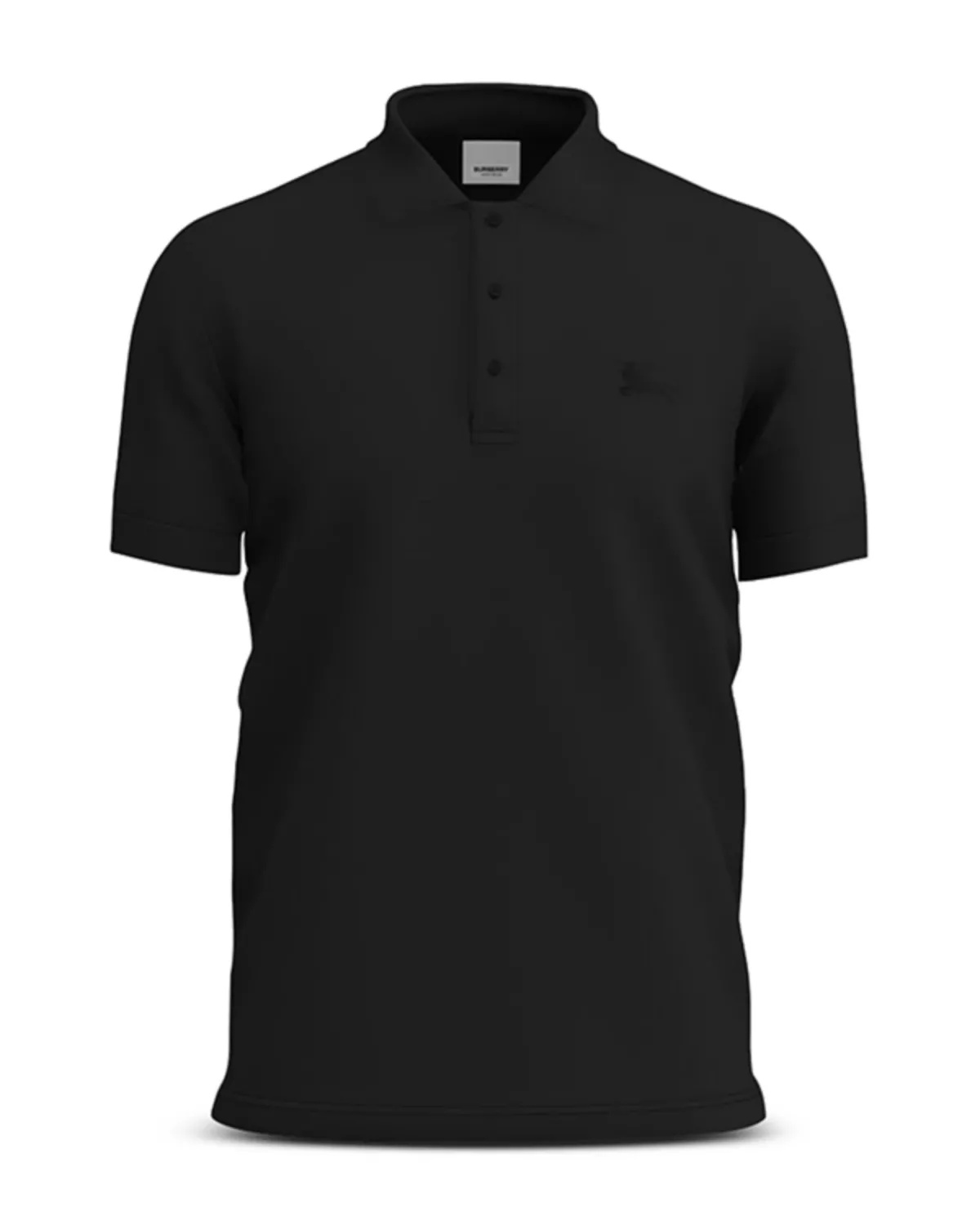 Eddie Cotton Piqué Equestrian Knight Embroidered Slim Fit Check Placket Polo Shirt - 5