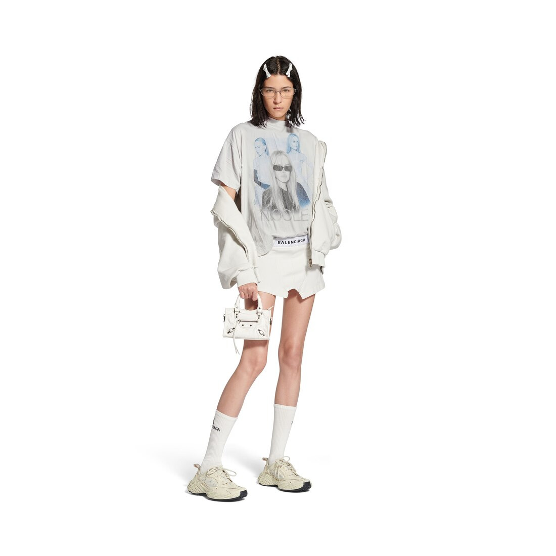 Nicole Boxy T-shirt in White - 2