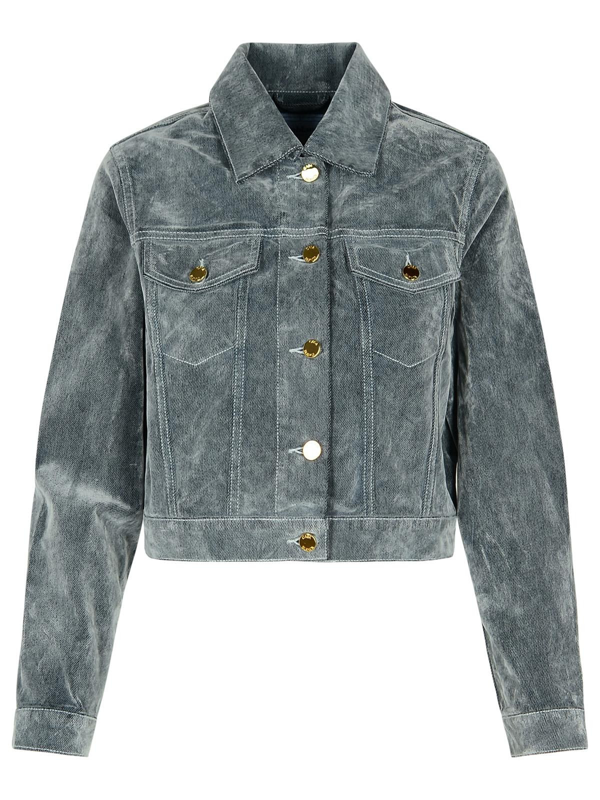 Casablanca Light Blue Cotton Blend Jacket Women - 1