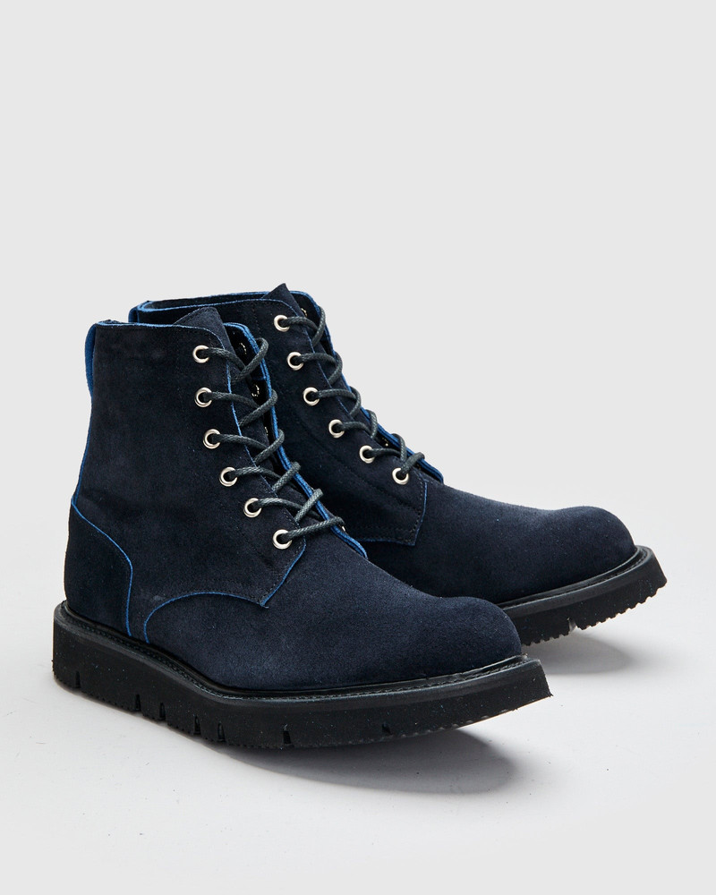 Black Ice Boot in Navy Ottoman Scuff-Off 1