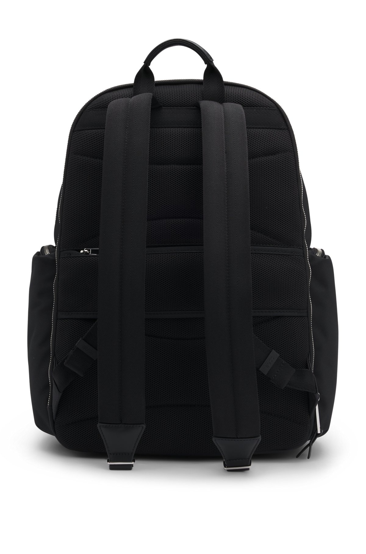 BACKPACK WITH LEATHER TRIMS AND TWO-WAY ZIP - 2