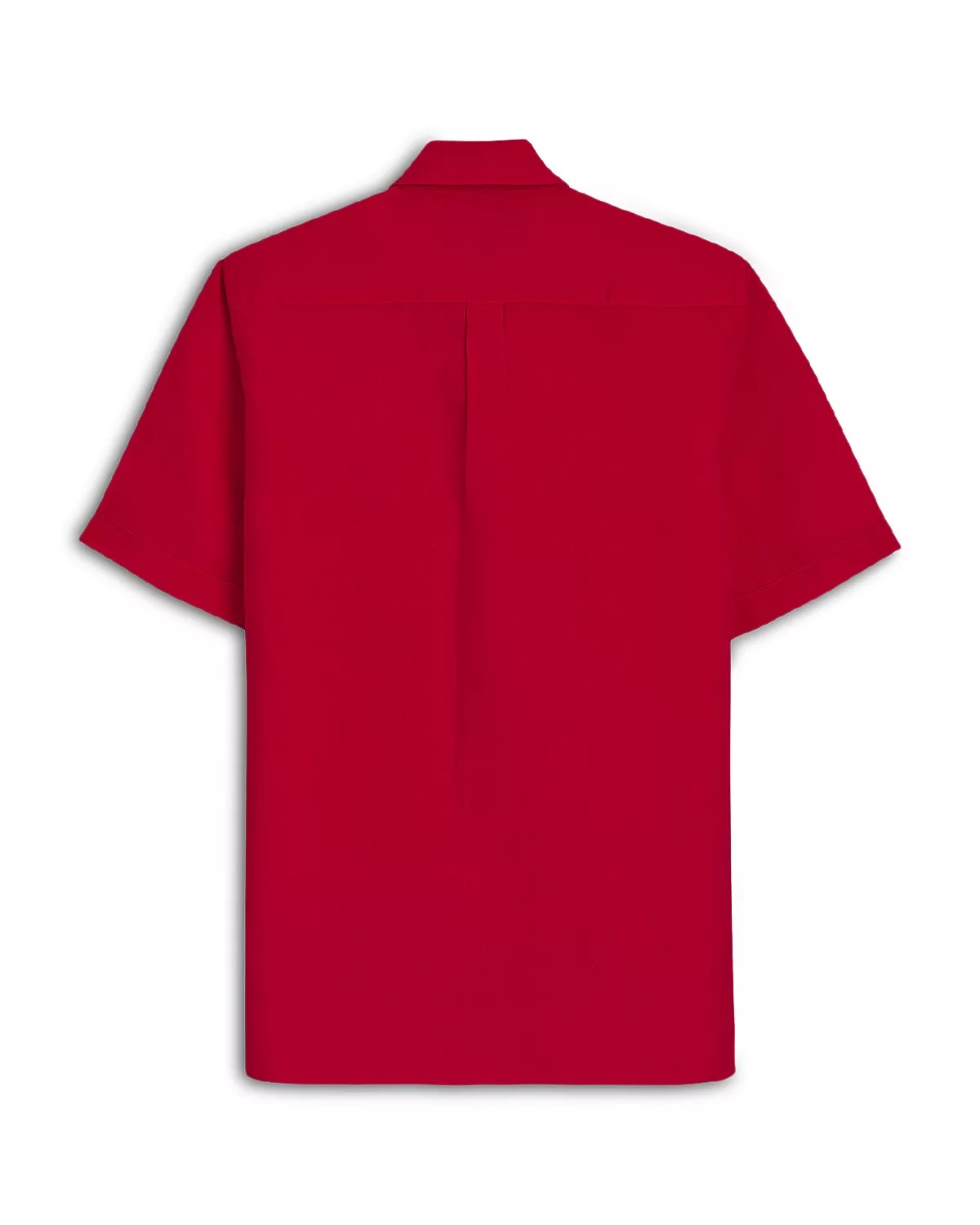 Short Sleeved Solid Linen Shirt - 3