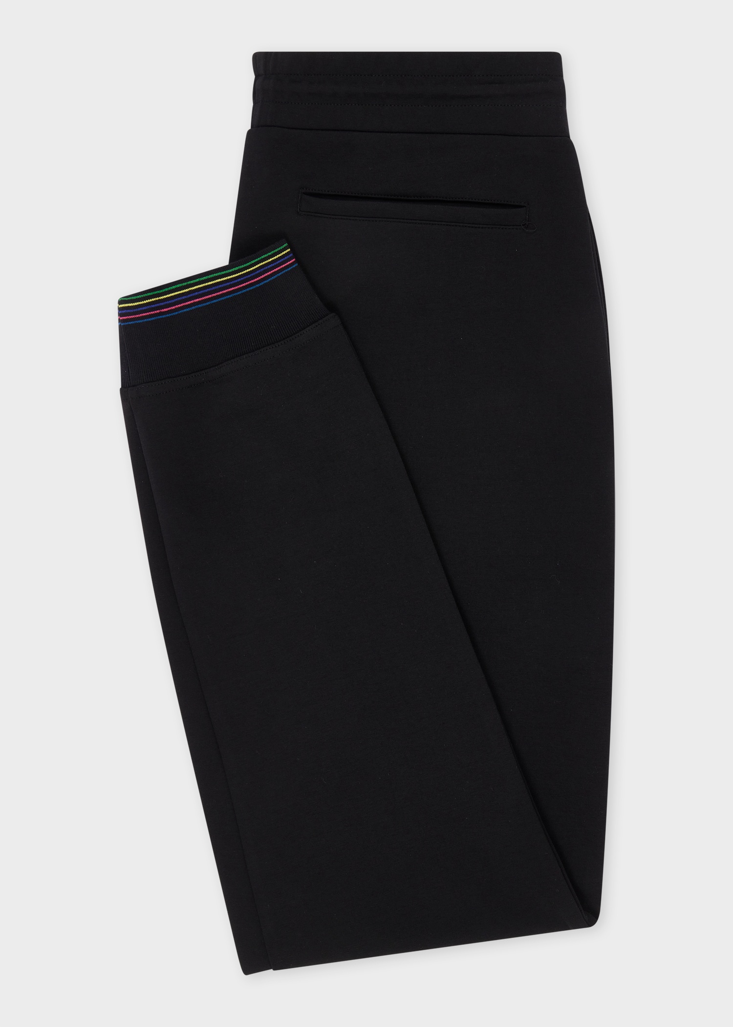 Black Cotton-Blend Jersey Sweatpants - 2