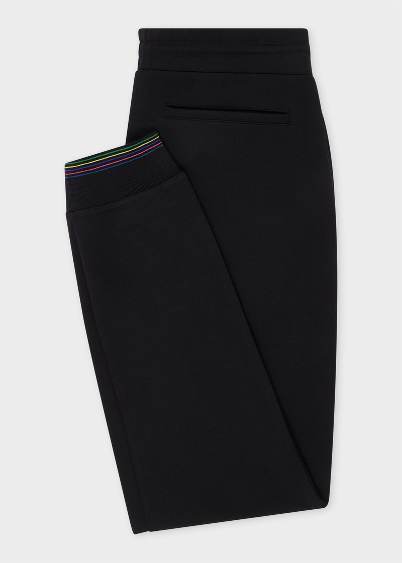 Paul Smith Black Cotton-Blend Jersey Sweatpants outlook