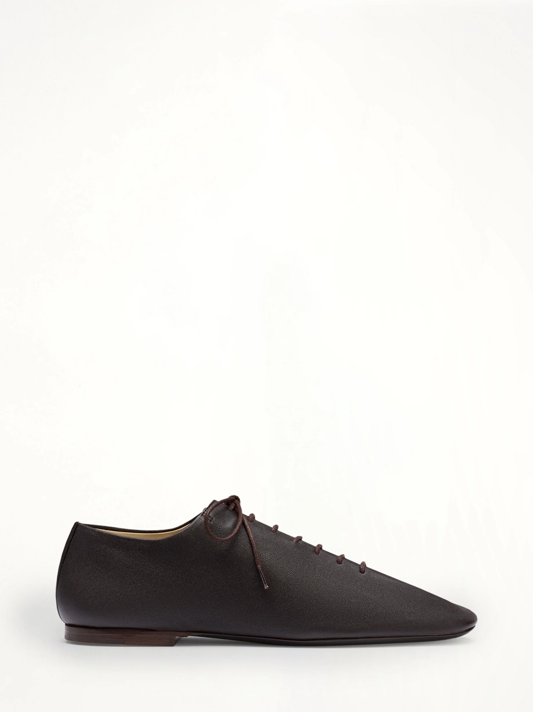 Souris Flat Classic Derbies in Dark Chocolate - 1