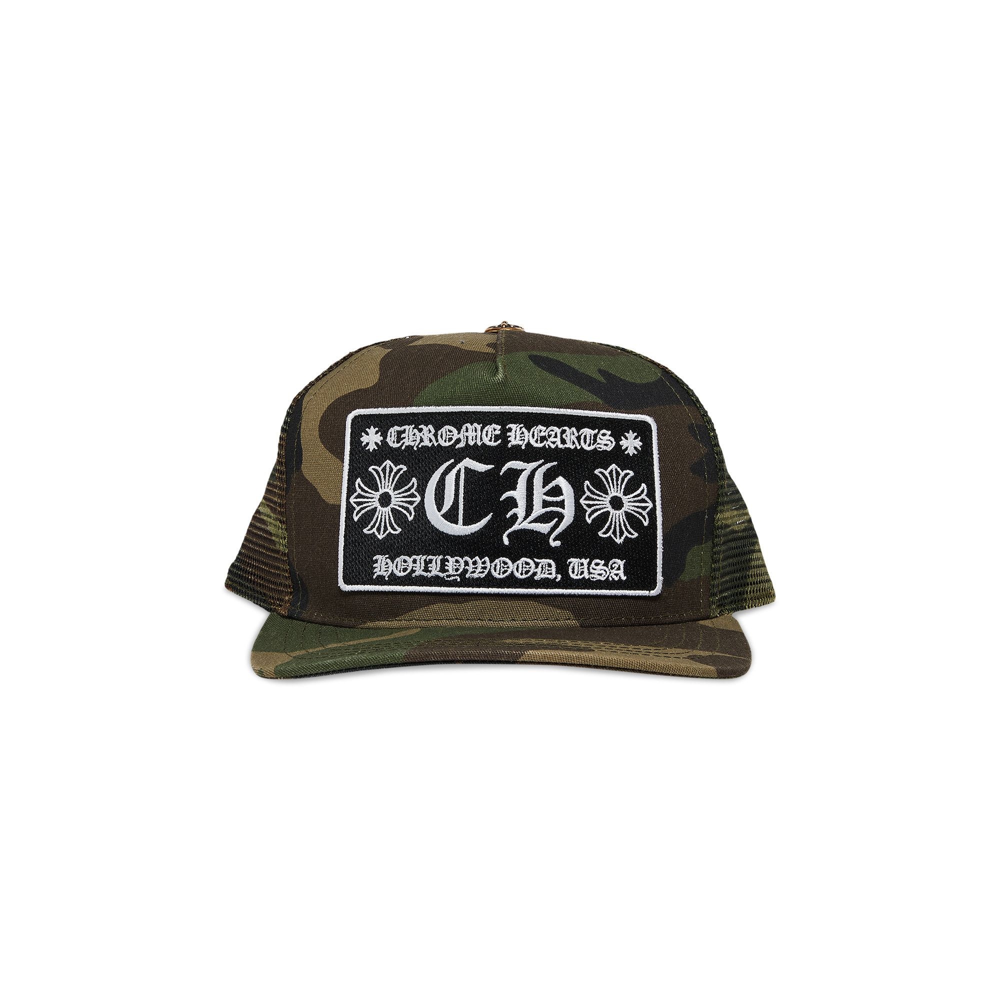 Chrome Hearts Hollywood Trucker Hat 'Green' - 1