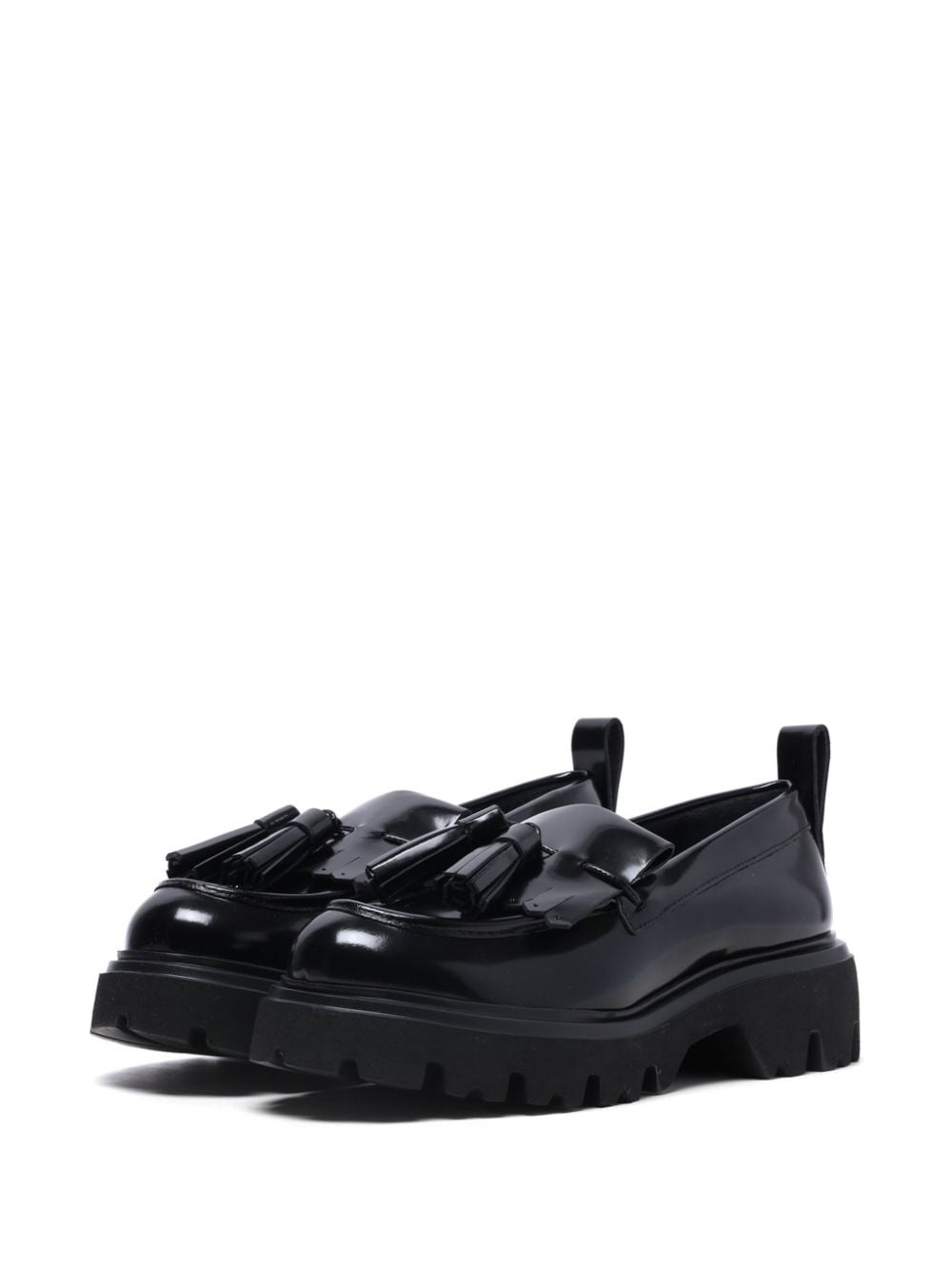 tassel-detail leather loafers - 2