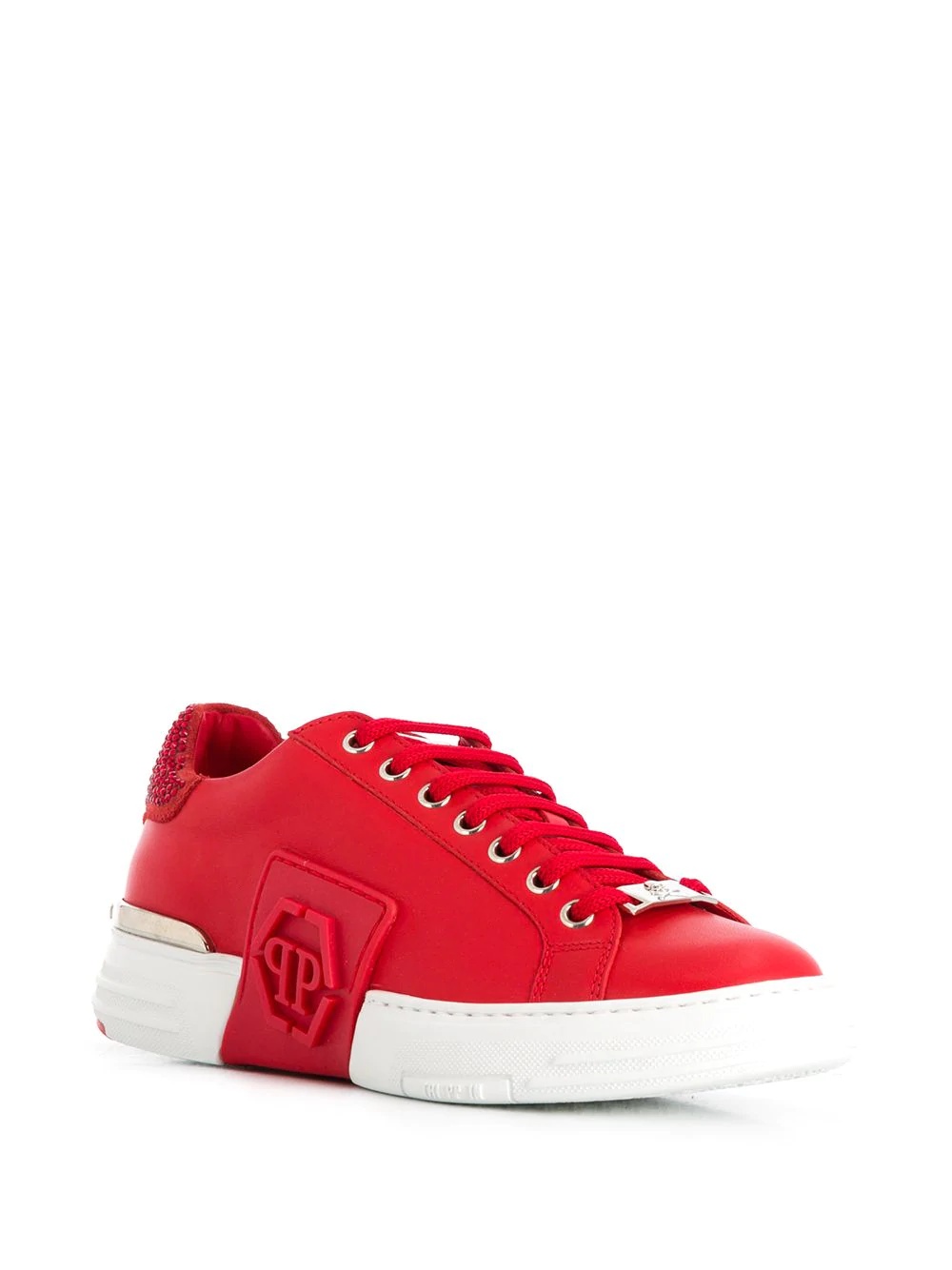 embossed logo sneakers - 2