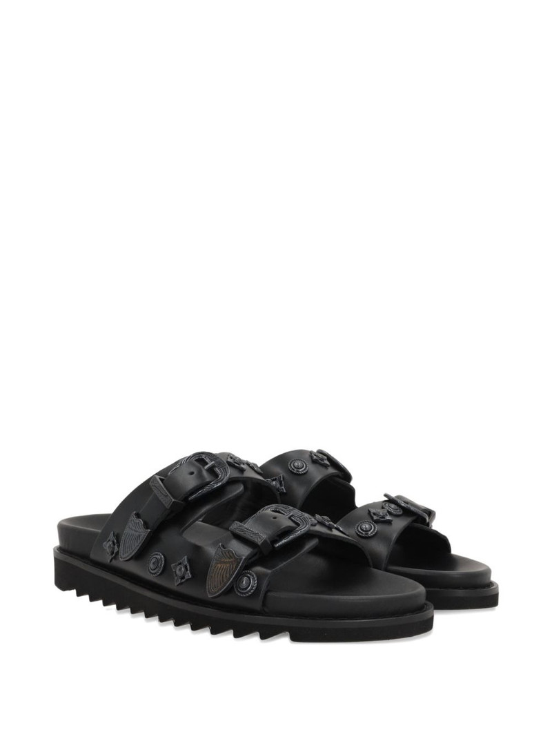 decorative studs buckle leather sandals 3