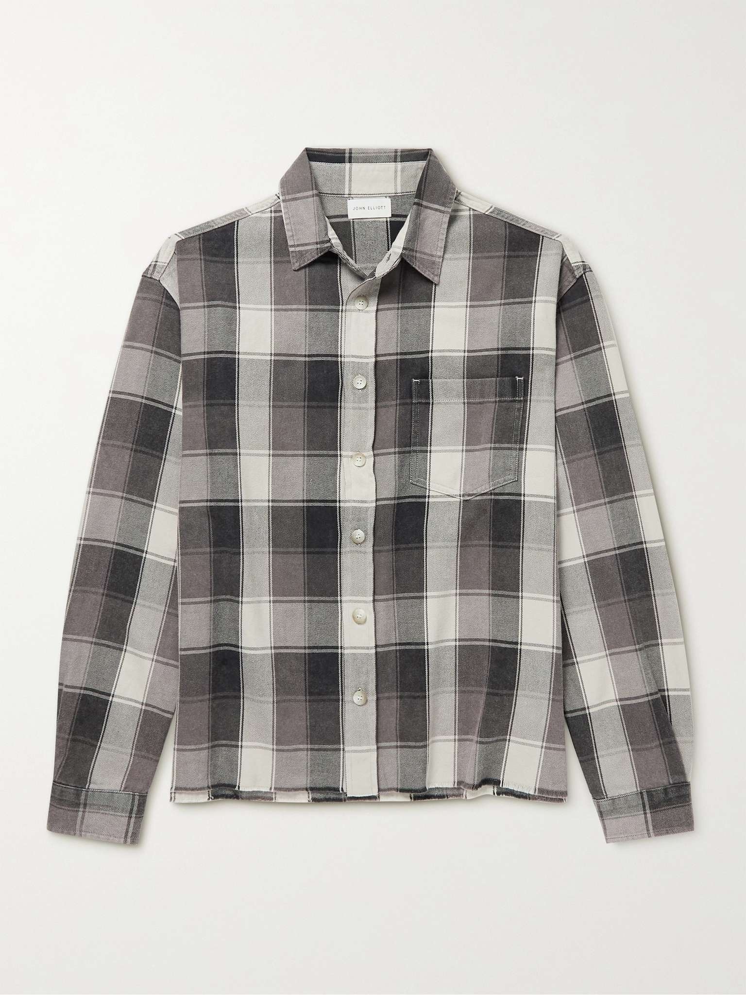 Hemi Distressed Checked Cotton-Flannel Shirt - 1