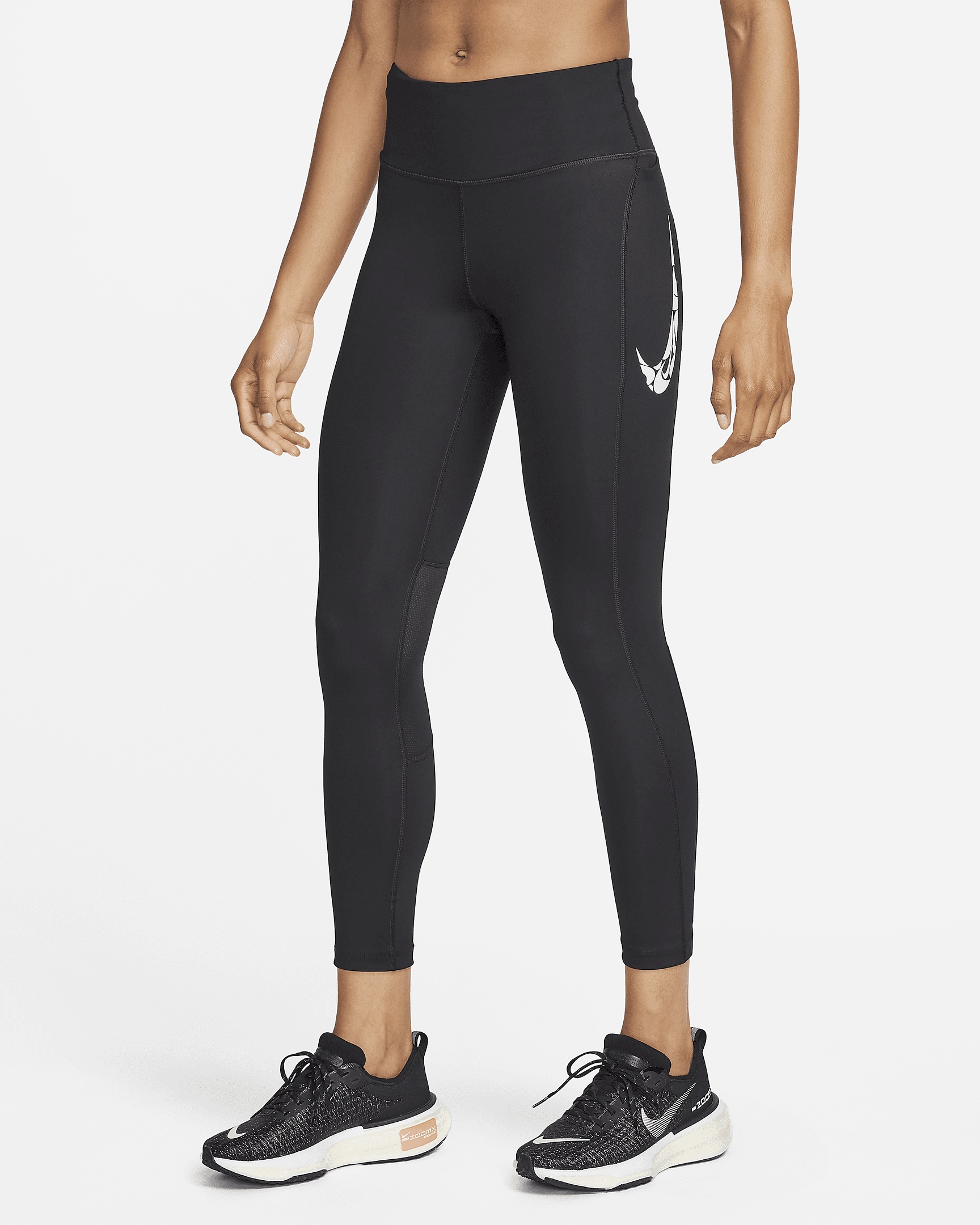 Nike Fast Women's Mid-Rise 7/8 Running Leggings with Pockets - 1