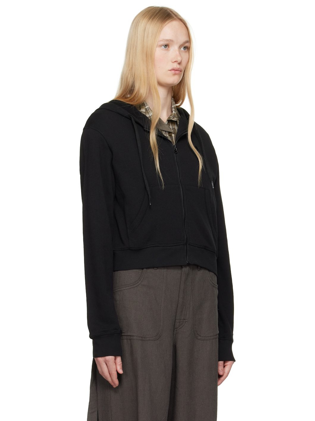 Black Lounge Zip Hoodie - 2
