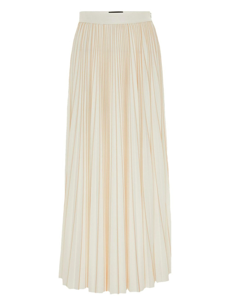pleated jersey-texture maxi skirt 1