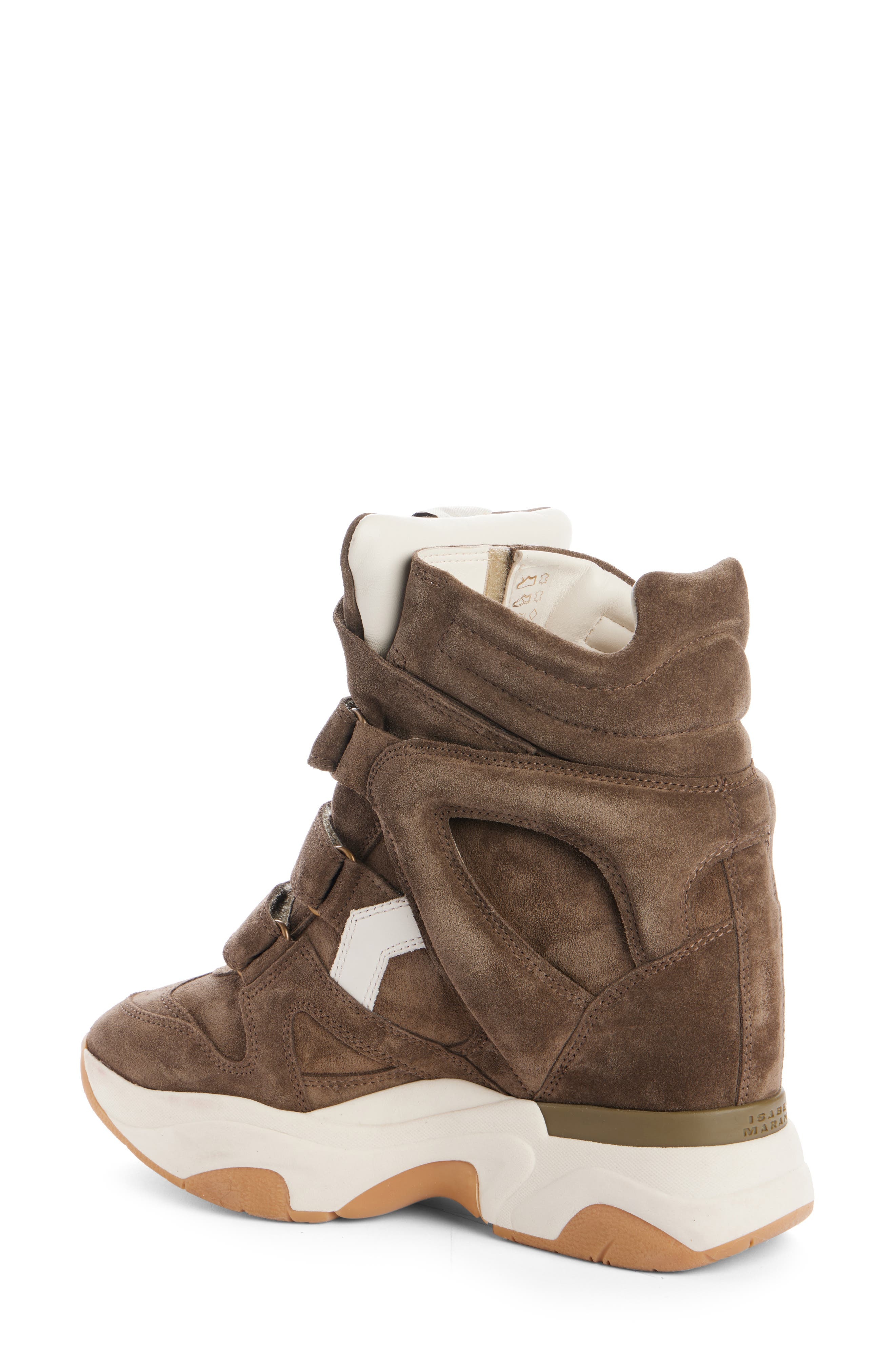 Isabel Marant Balskee Wedge Sneaker in Khaki/Ecru at Nordstrom - 2