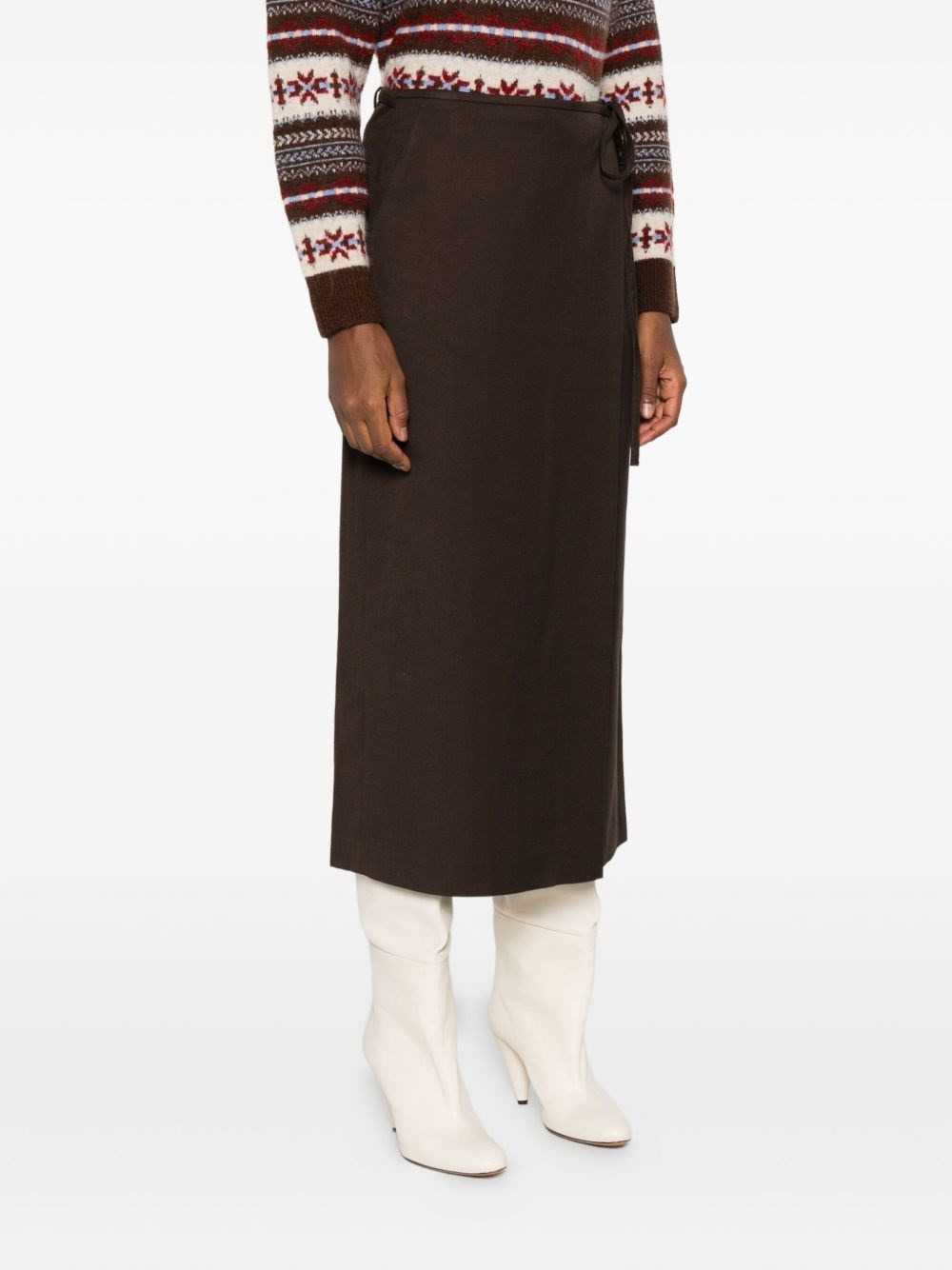 Midi wrap skirt - 2