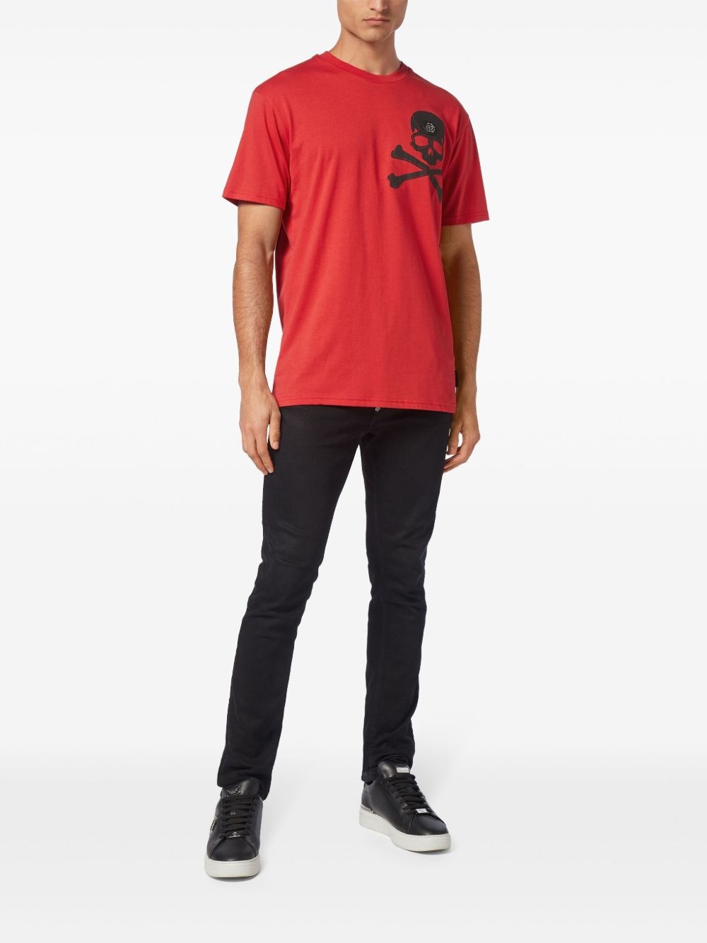skull-print T-shirt - 2
