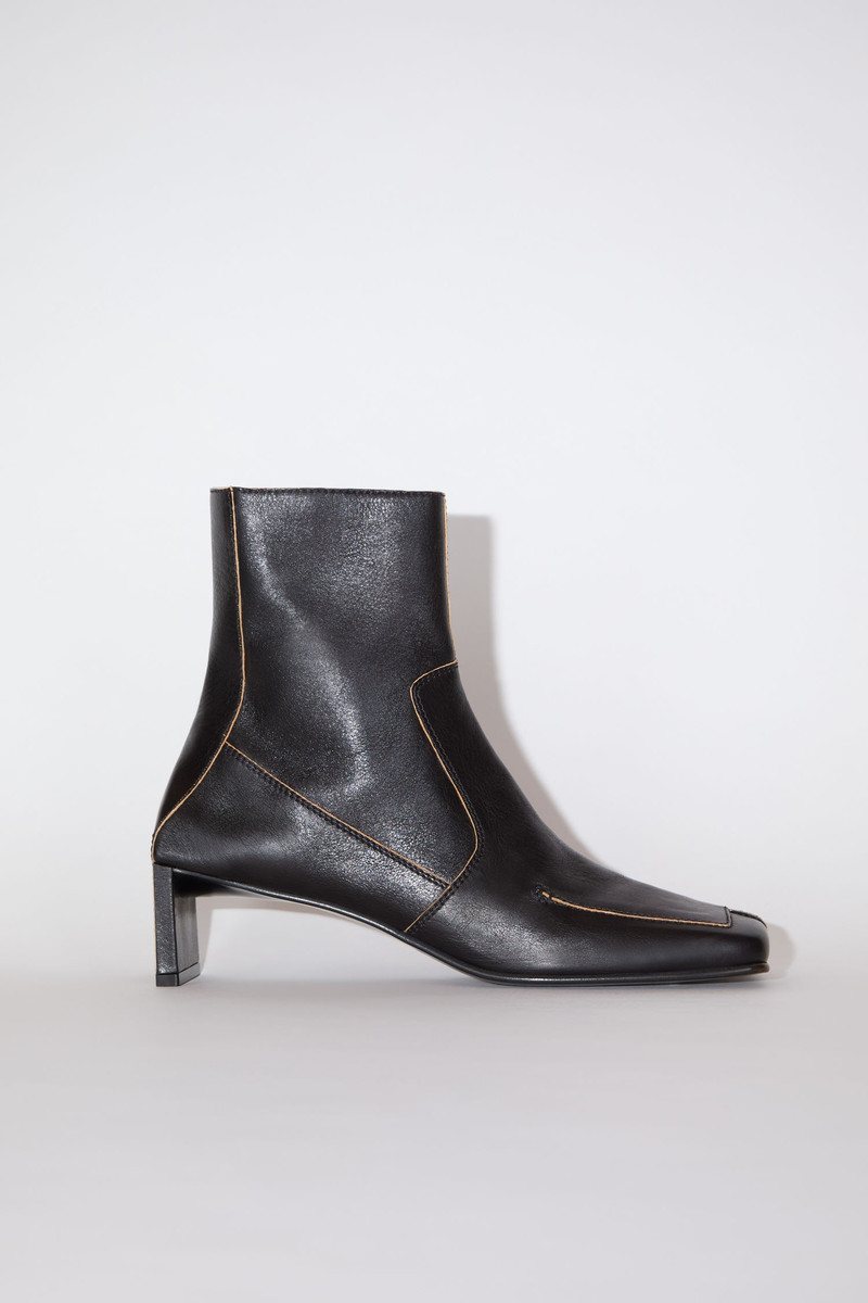 Leather ankle boots - Black 1