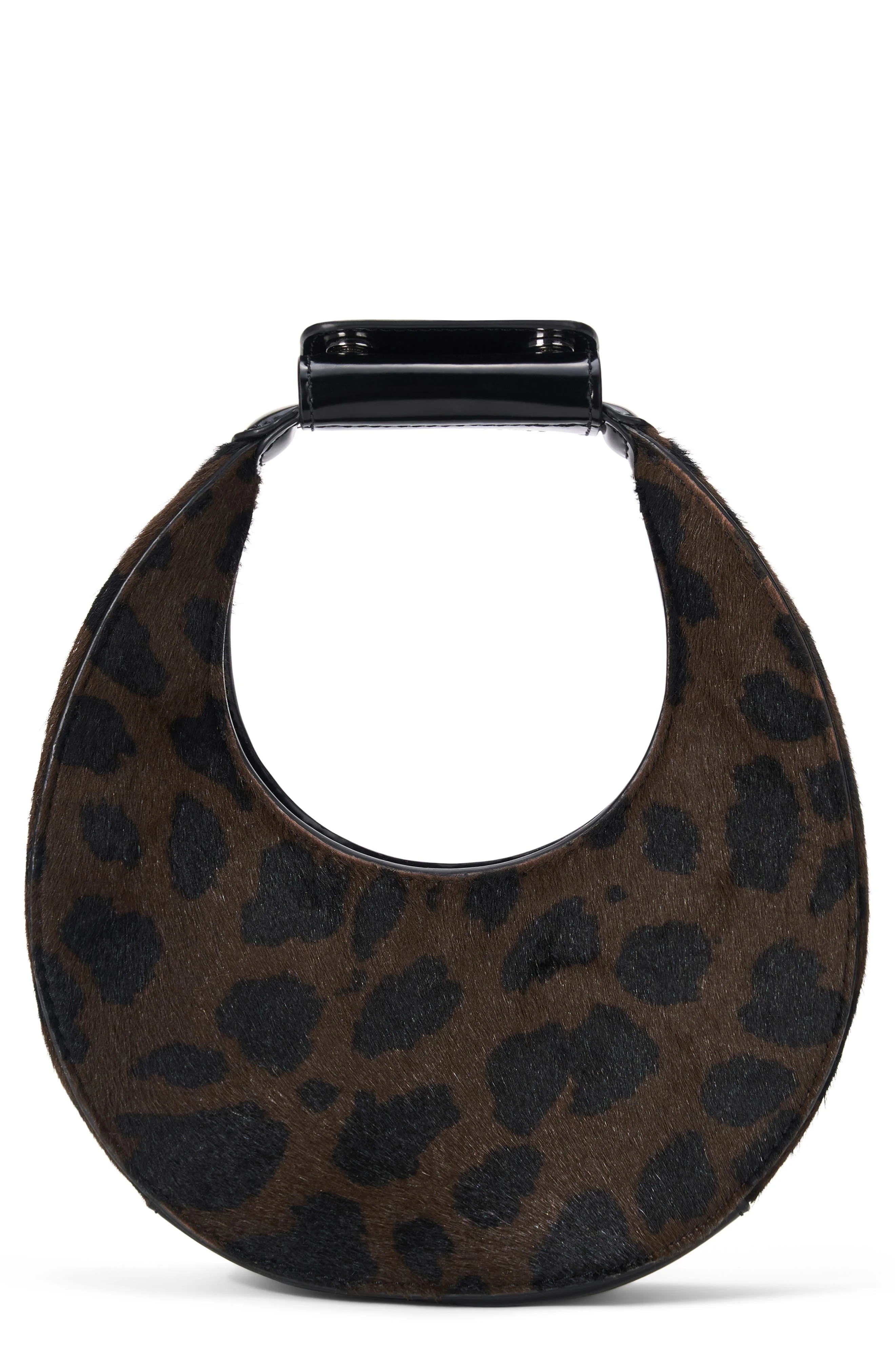 STAUD Good Night Moon Genuine Calf Hair Top Handle Bag in Leopard at Nordstrom - 1