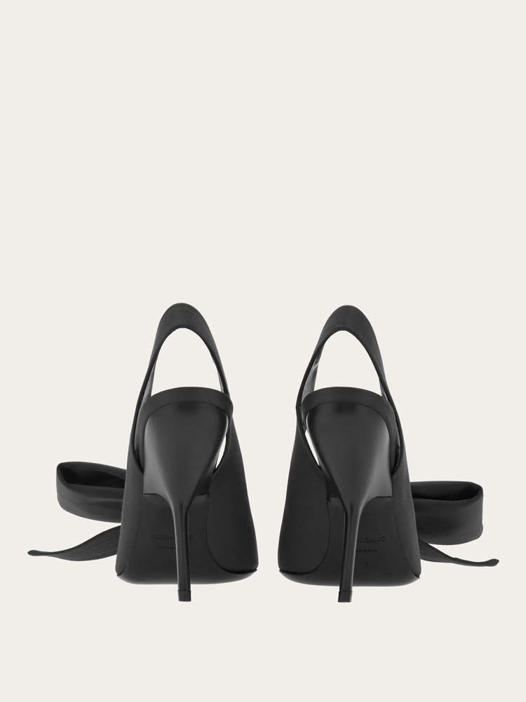 SLINGBACK WITH ASYMMETRIC BOW - 3