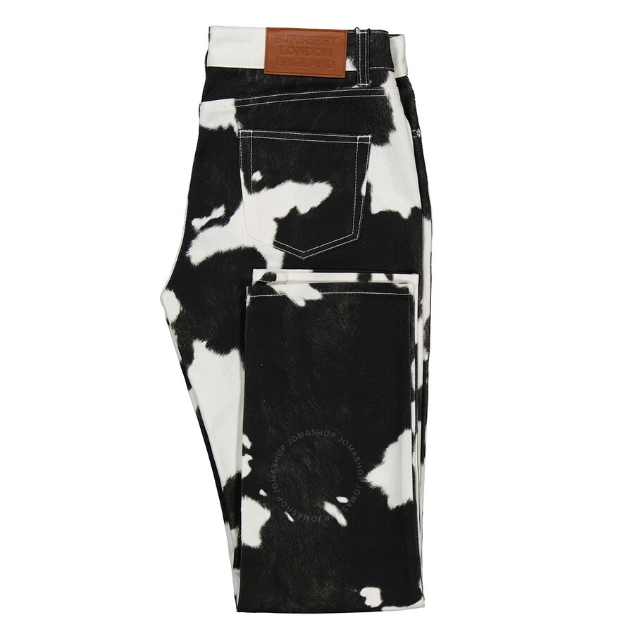 Burberry Cow Print Straight-fit Denim Jeans - 7
