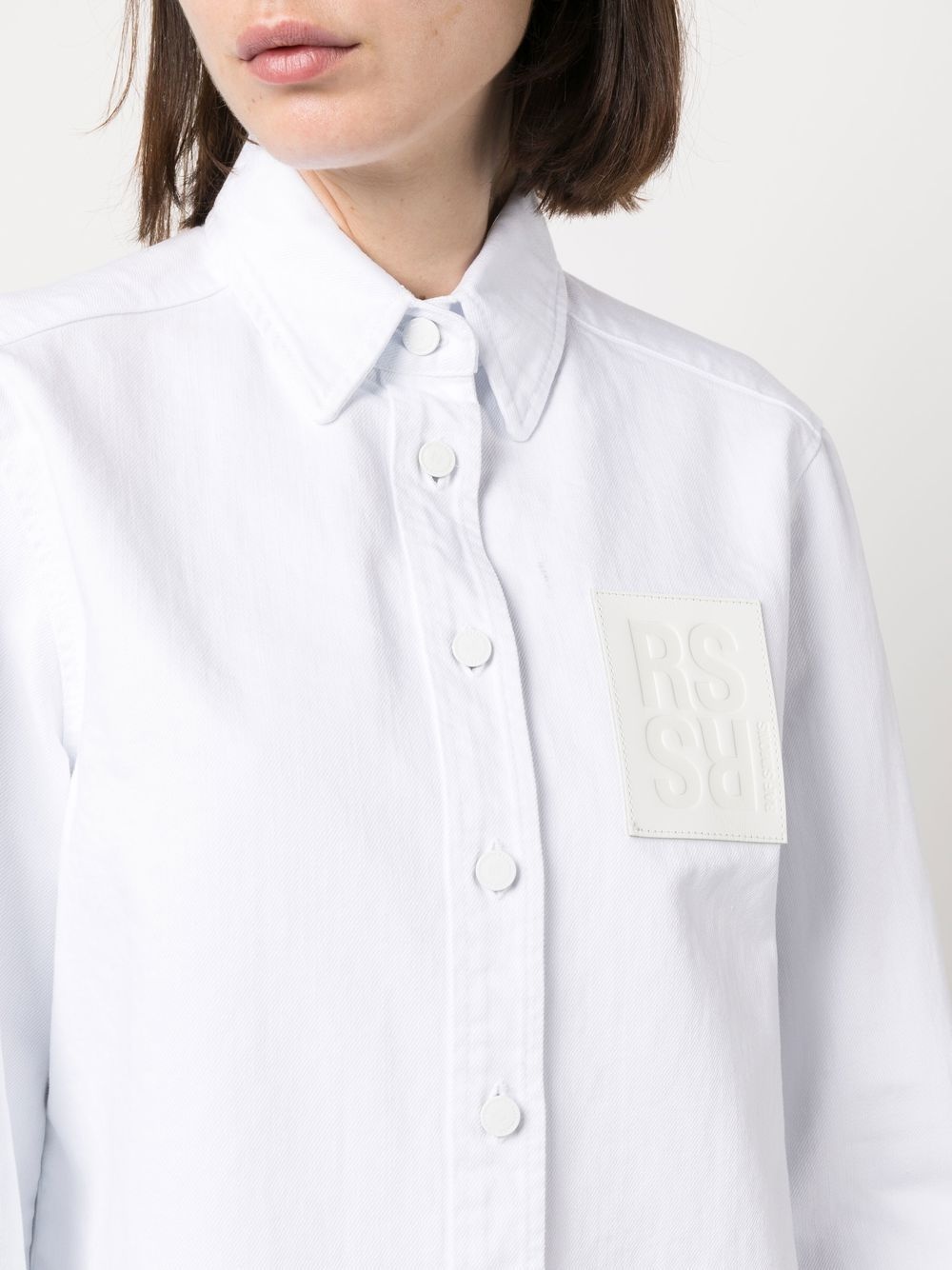 logo-patch long-sleeve shirt - 5