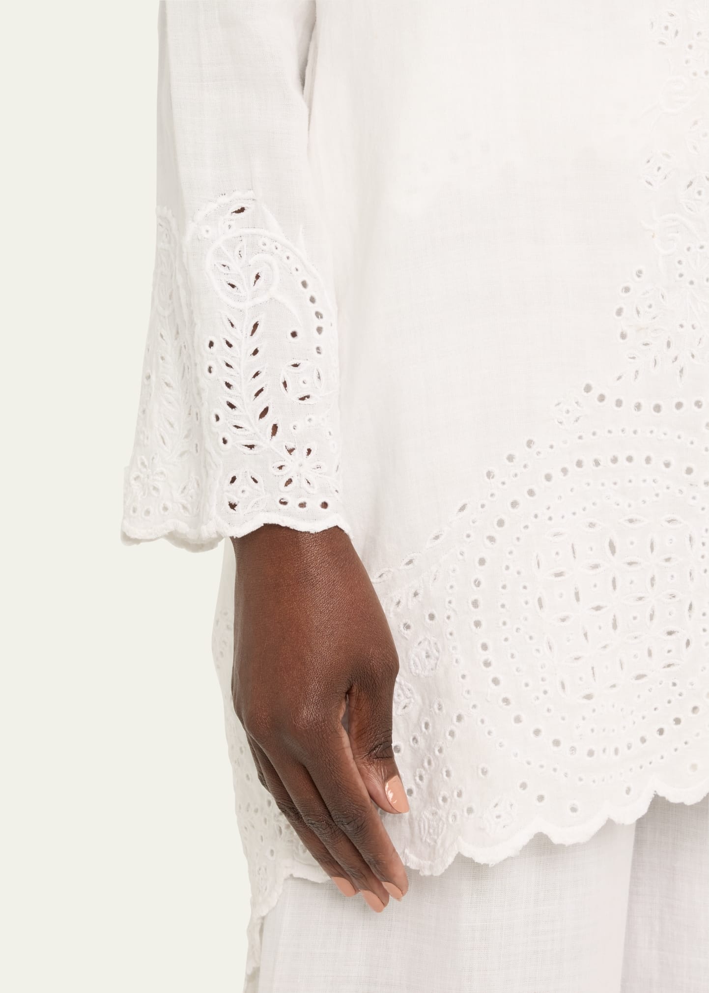 Belvoir Broderie Anglaise Lace Top - 5