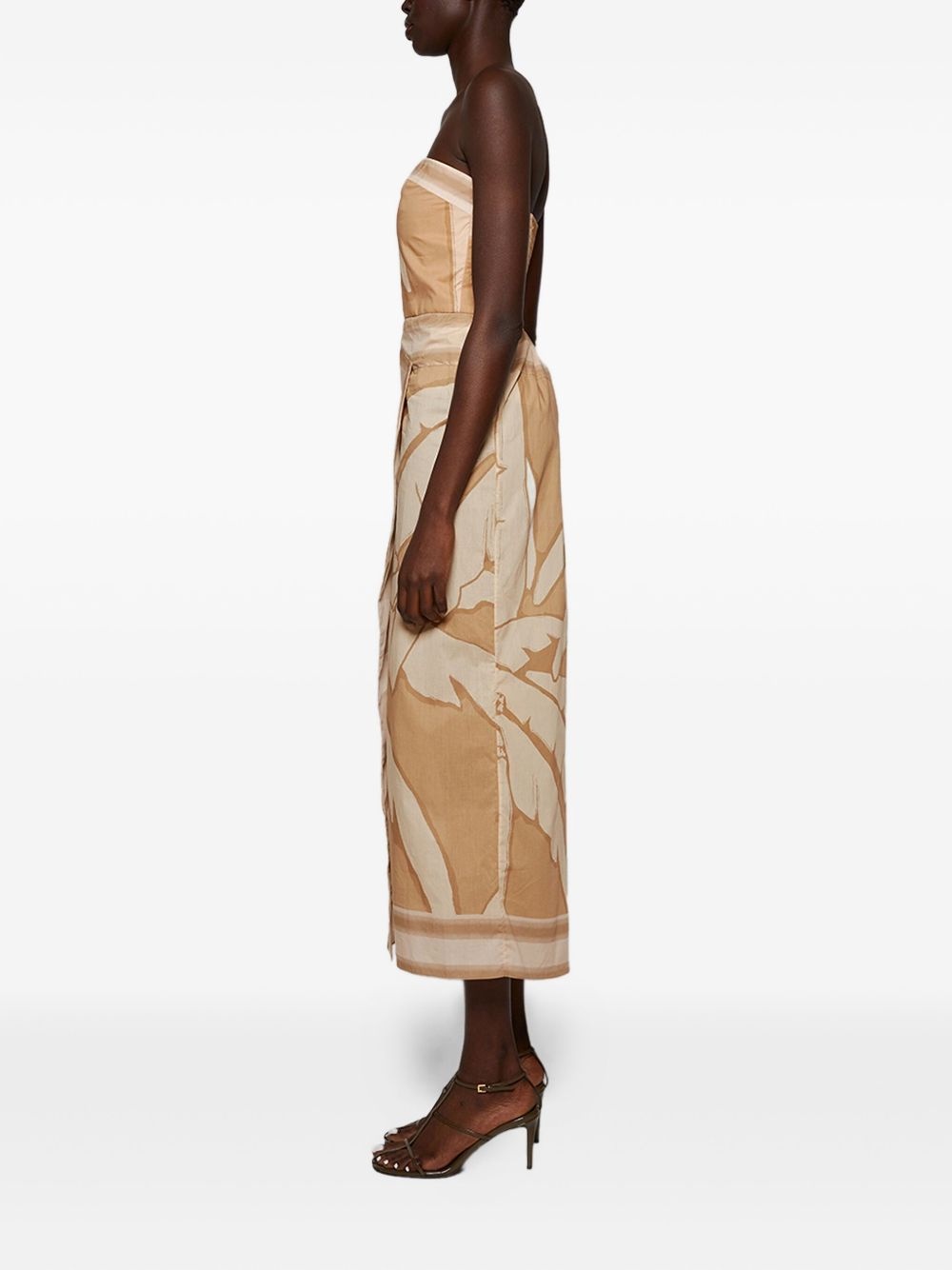 cotton midi dress - 3